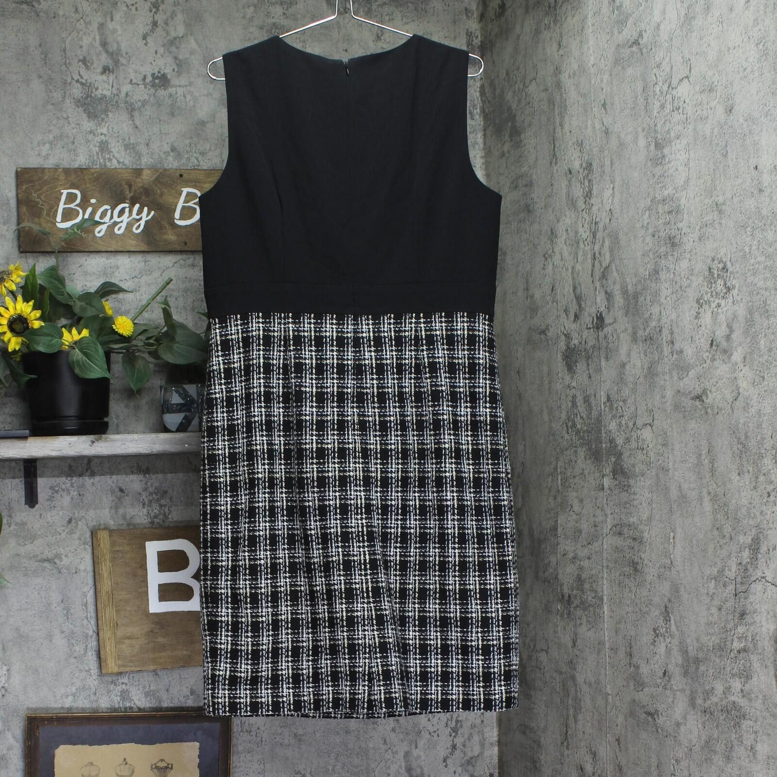 Other Nwt Kasper Media Sheath Tweed Dress 10916485 Black Multi 12 Size XL / US 12-14 / IT 48-50 - 2 Thumbnail