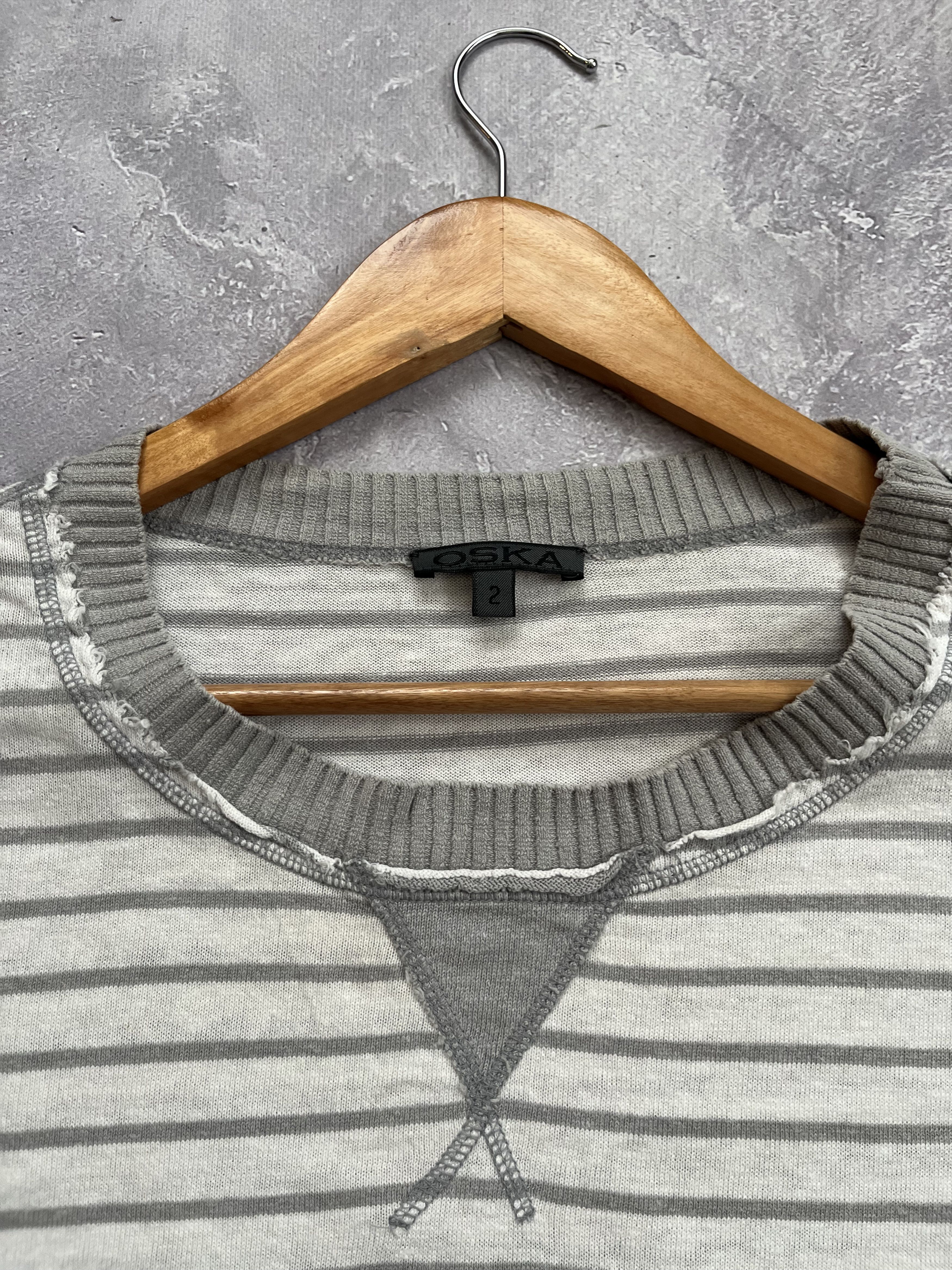 OSKA OSKA Hemp Cotton Oversized Tunic Striped Lagenlook Top Size M / US 6-8 / IT 42-44 - 5 Thumbnail