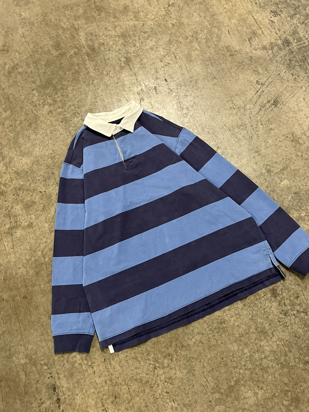 Polo Ralph Lauren Vintage rugby stripped LL bean button up preppy streetwear Size US L / EU 52-54 / 3 - 1 Preview