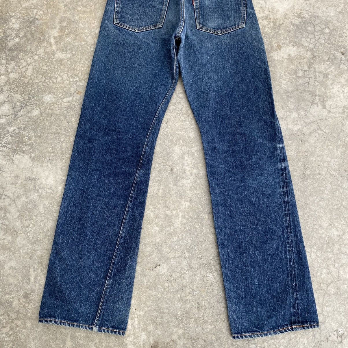 Denime Vintage 90’s Denime Faded Blue Distressed Selvedge Jeans Size US 29 - 11 Thumbnail