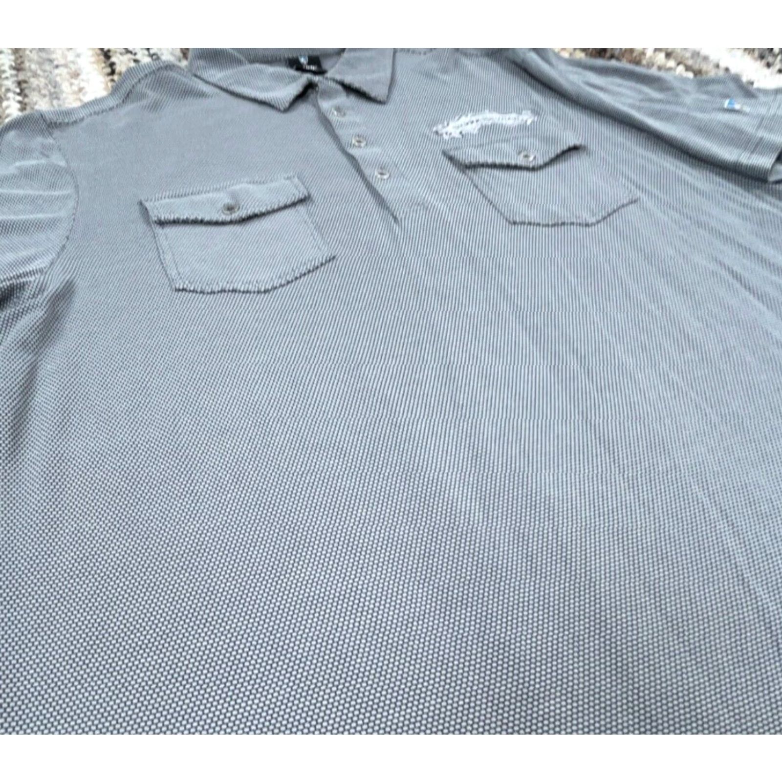 Vintage Kuhl Polo Shirt Large Gray Polo Shirt Gray Kuhl Logo Pockets Outdoors Hiking Sierra Nevada Adult Nike? Size US L / EU 52-54 / 3 - 5 Thumbnail