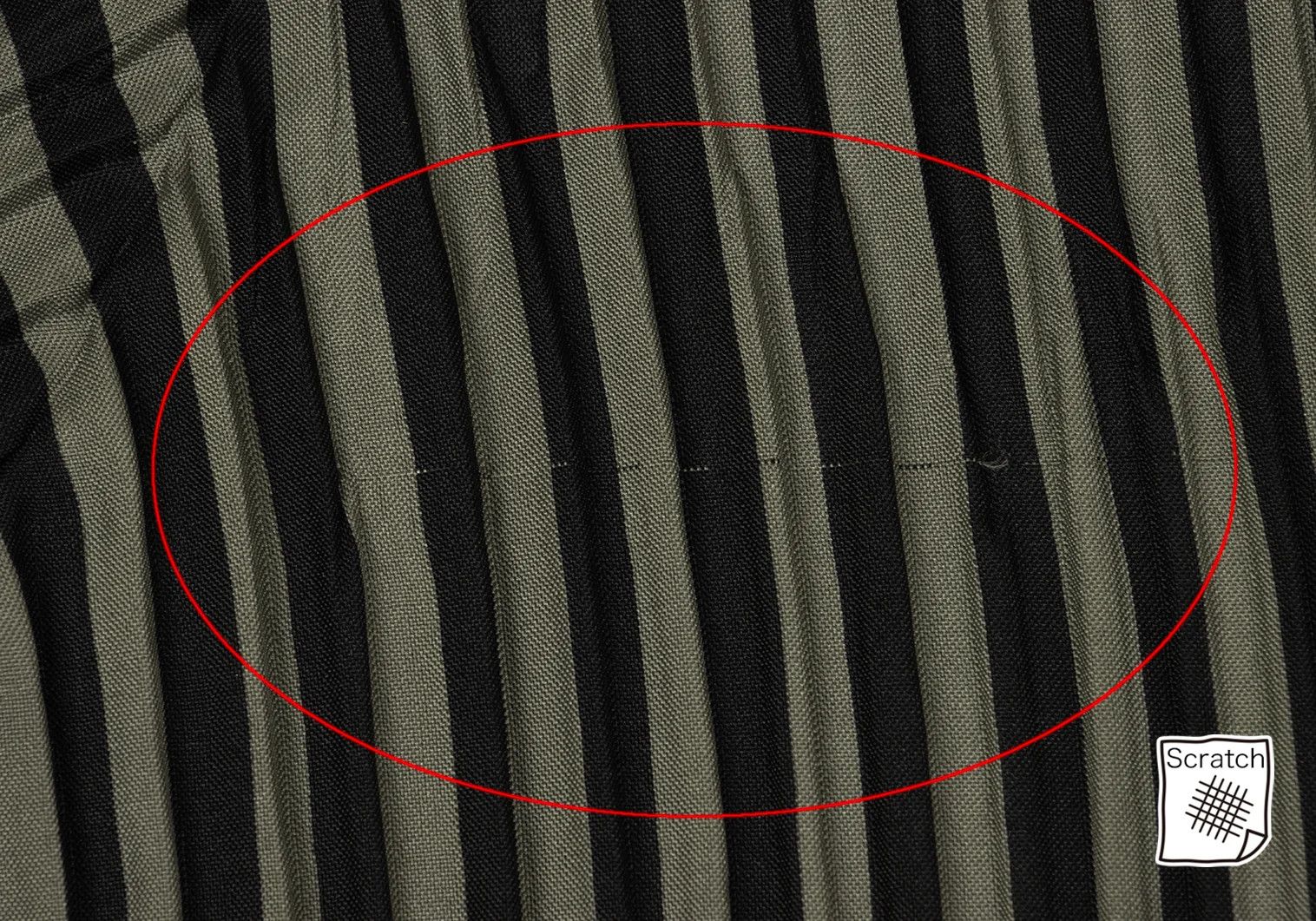 Issey Miyake Pleated Stripe Band Collar Shirt in Black Khaki M Size US M / EU 48-50 / 2 - 12 Thumbnail