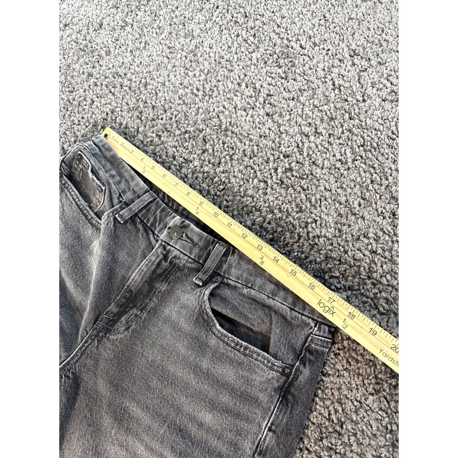 American Eagle Outfitters American Eagle Outfitters Jeans Womens 14 34x28 Black Straight High Rise Baggy Relaxed Denim 34 In Inseam Y2K Vintage No Size 36" / US 14 / IT 50 - 4 Thumbnail