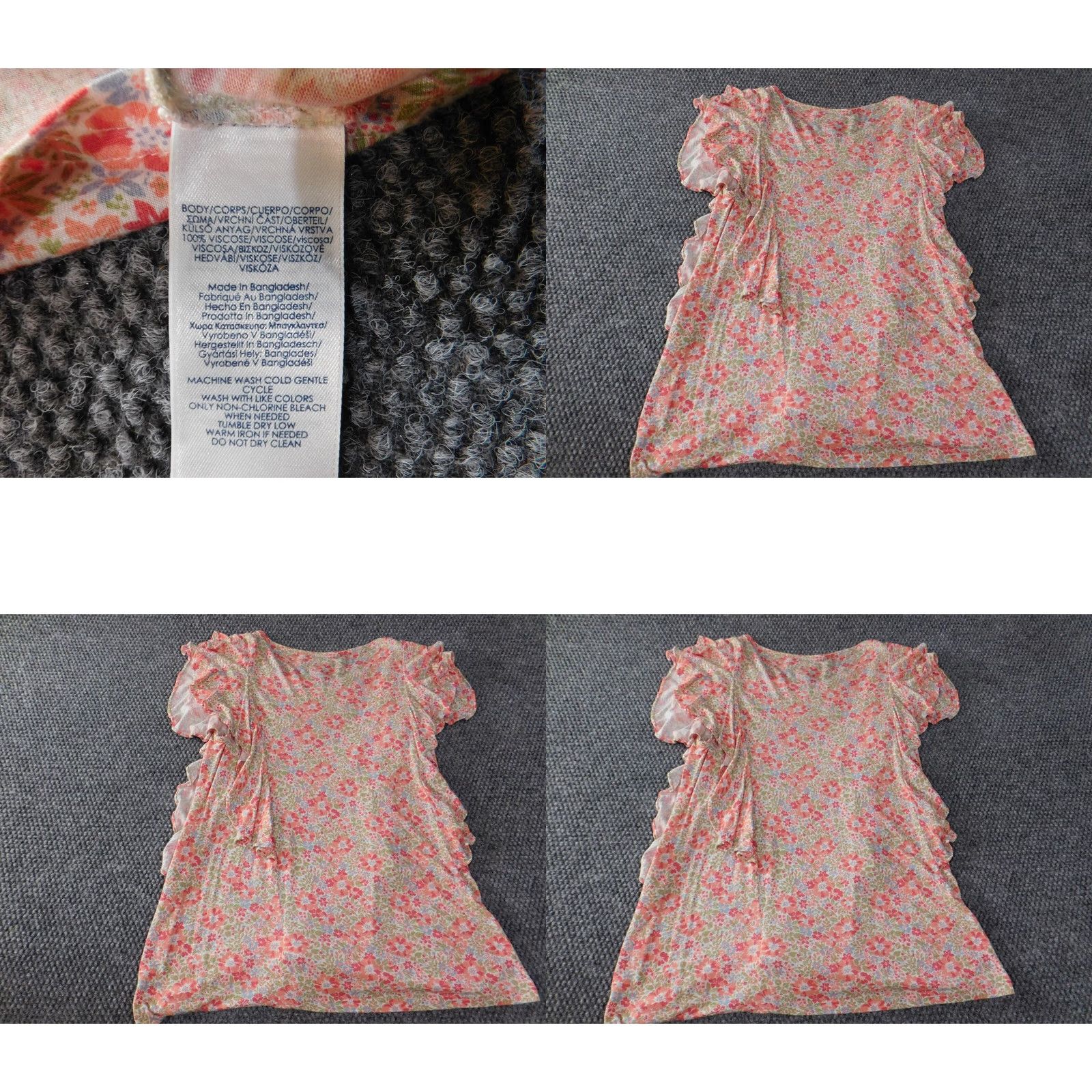 Chaps Chaps Blouse Womens S Pink Floral Knit Cotton Casual Sleeveless Crew Neck Pullover Button Regular Size S / US 4 / IT 40 - 8 Thumbnail