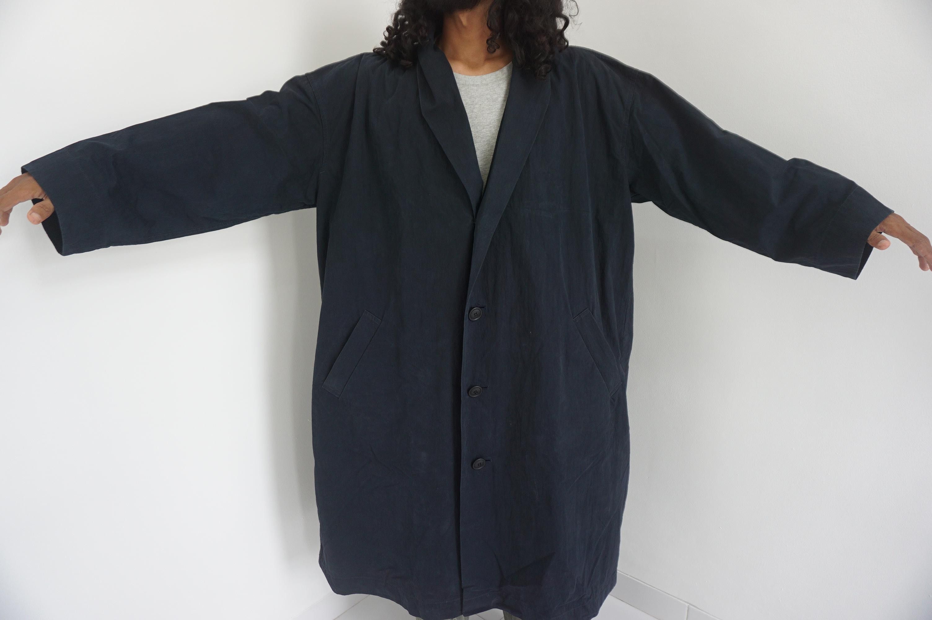 Issey Miyake 80s Issey Miyake Windcoat Shawl Collar Size US XL / EU 56 / 4 - 5 Thumbnail