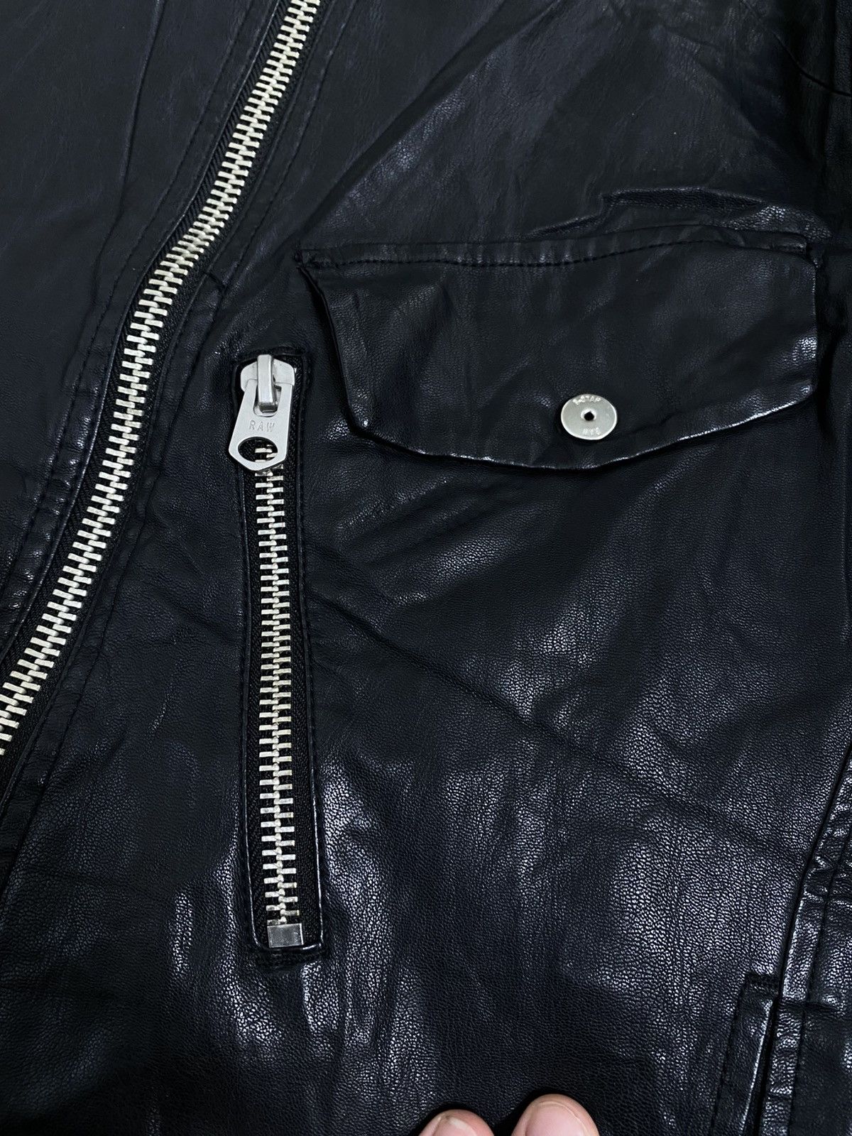 G-Star G-Star RAW Revend 3D Slim Faux Leather Moto Jacket L Size US L / EU 52-54 / 3 - 5 Thumbnail