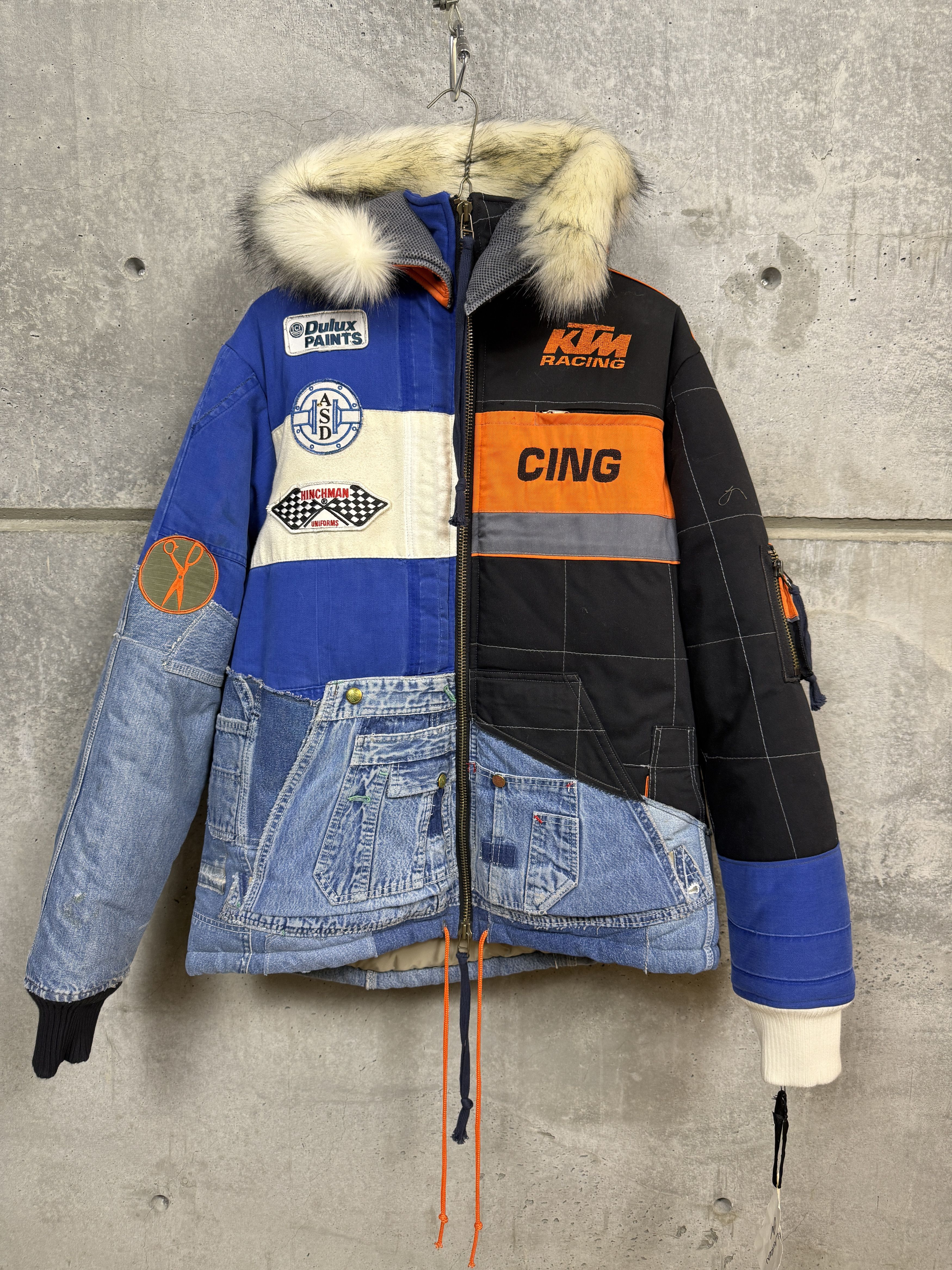 Greg Lauren $3500 Greg Lauren Racer Retro Puffy Jacket Size US XXL / EU 58 / 5 - 5 Thumbnail