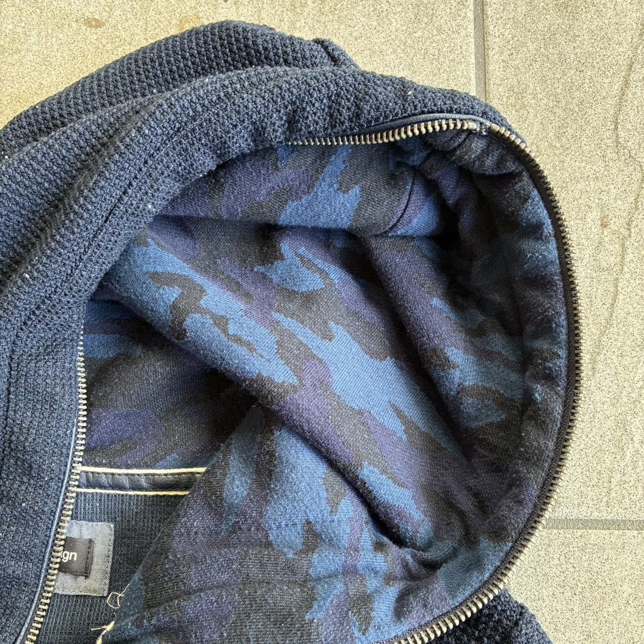 Japanese Brand Semantic Design blue camo lined full zip hoodie Size US S / EU 44-46 / 1 - 6 Thumbnail