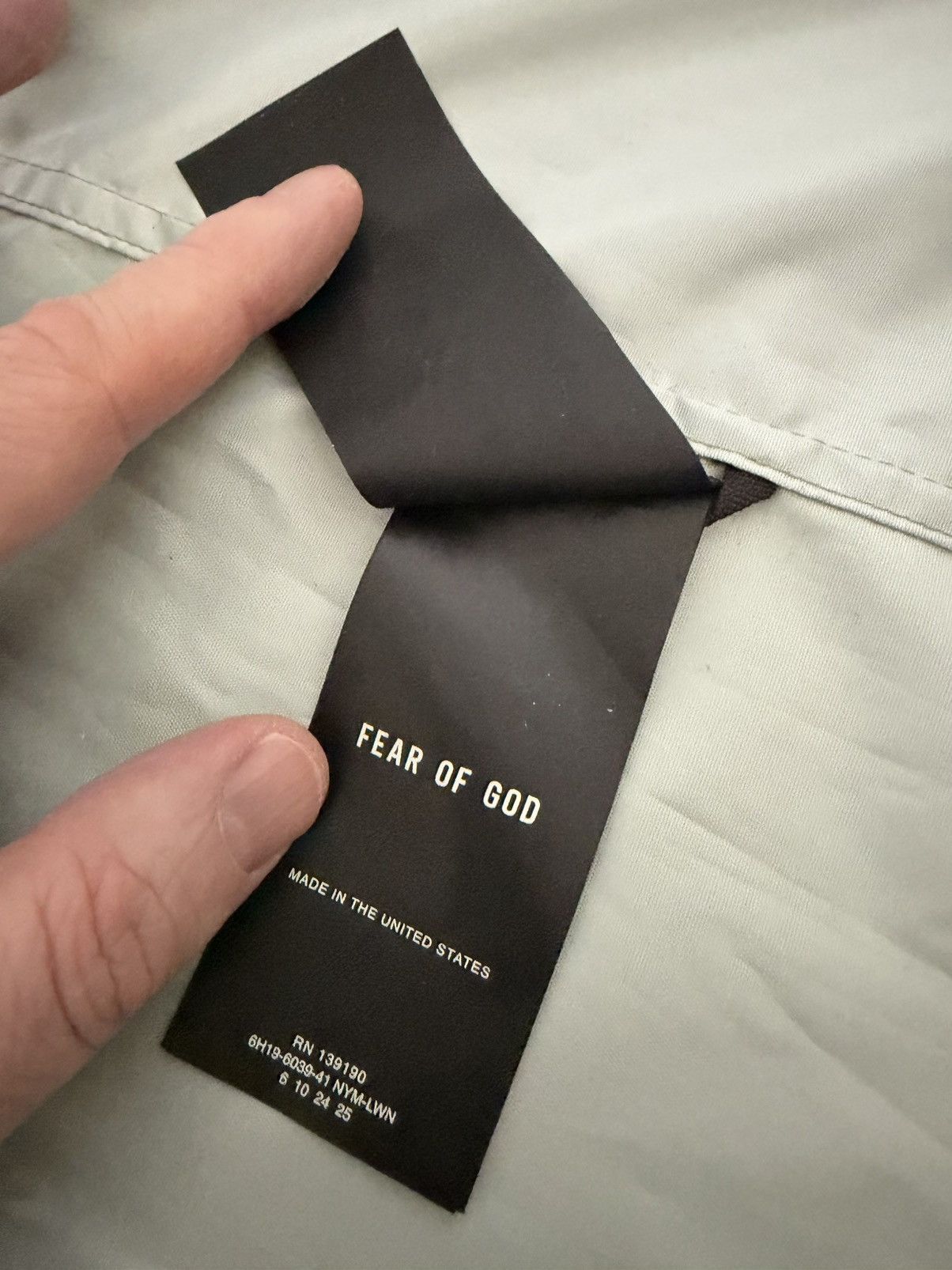 Fear of God FOG iridescent reflective nylon hooded raincoat, L, USA Size US L / EU 52-54 / 3 - 20 Thumbnail