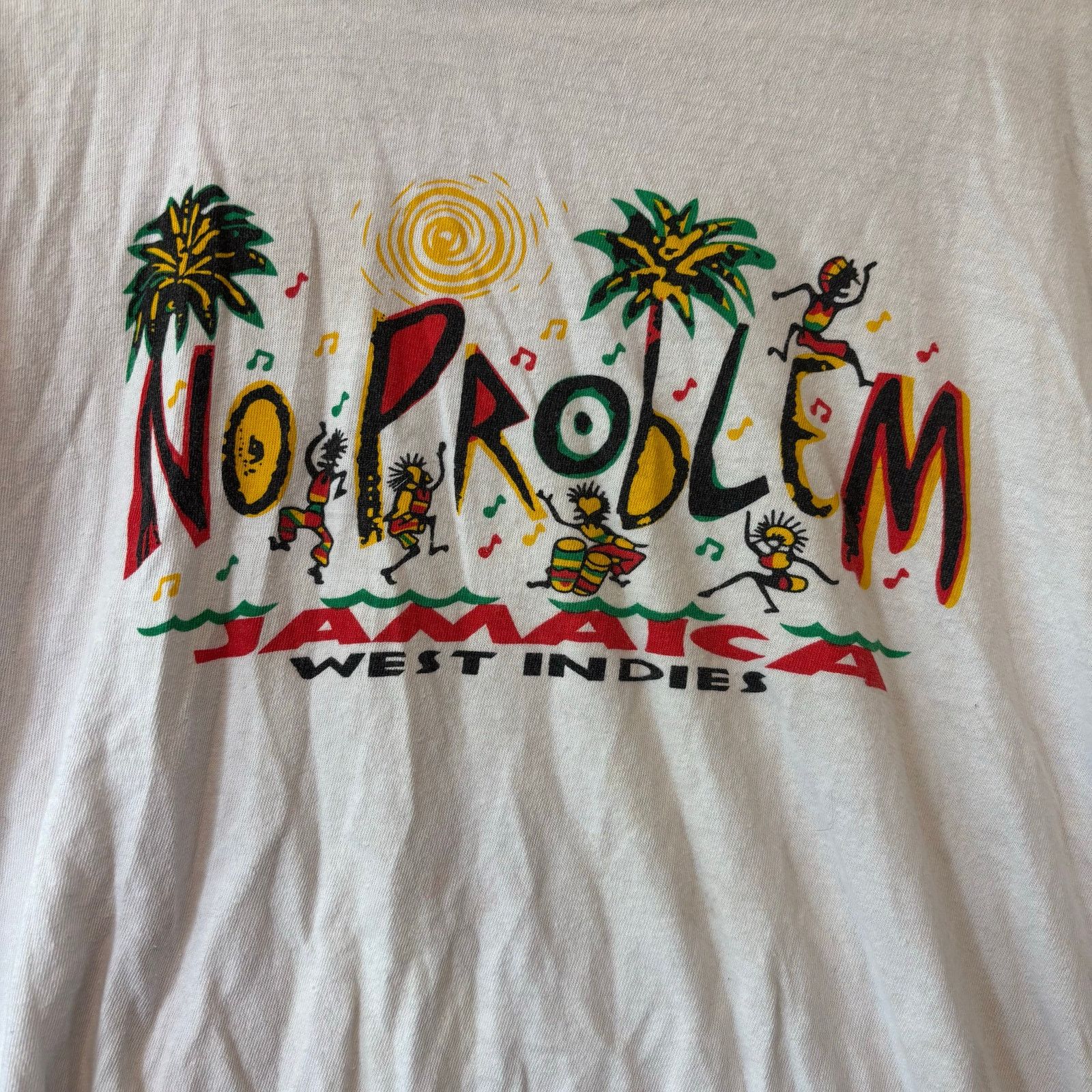 Other Jamaica West Indies T-Shirt Cropped Top Boxy Womens Medium Size M / US 6-8 / IT 42-44 - 2 Thumbnail