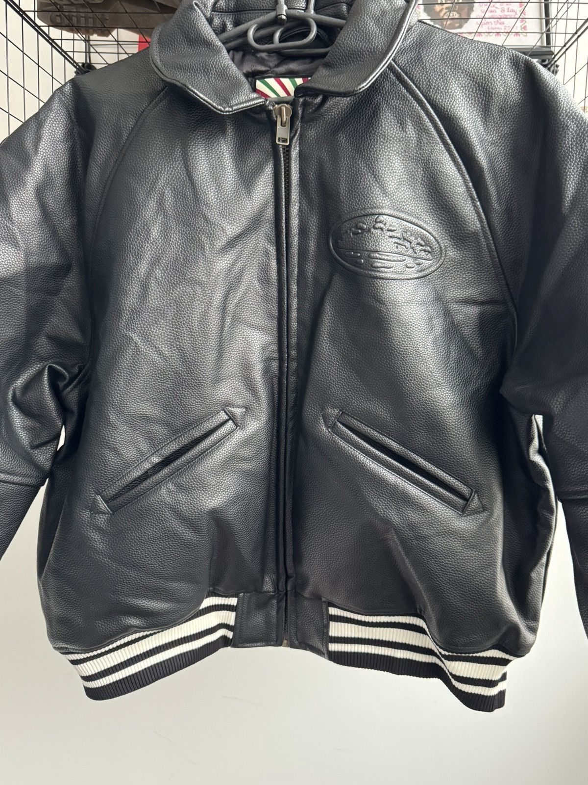 Corteiz Corteiz Skydive Leather Jacket Bomber Black Size US L / EU 52-54 / 3 - 3 Thumbnail