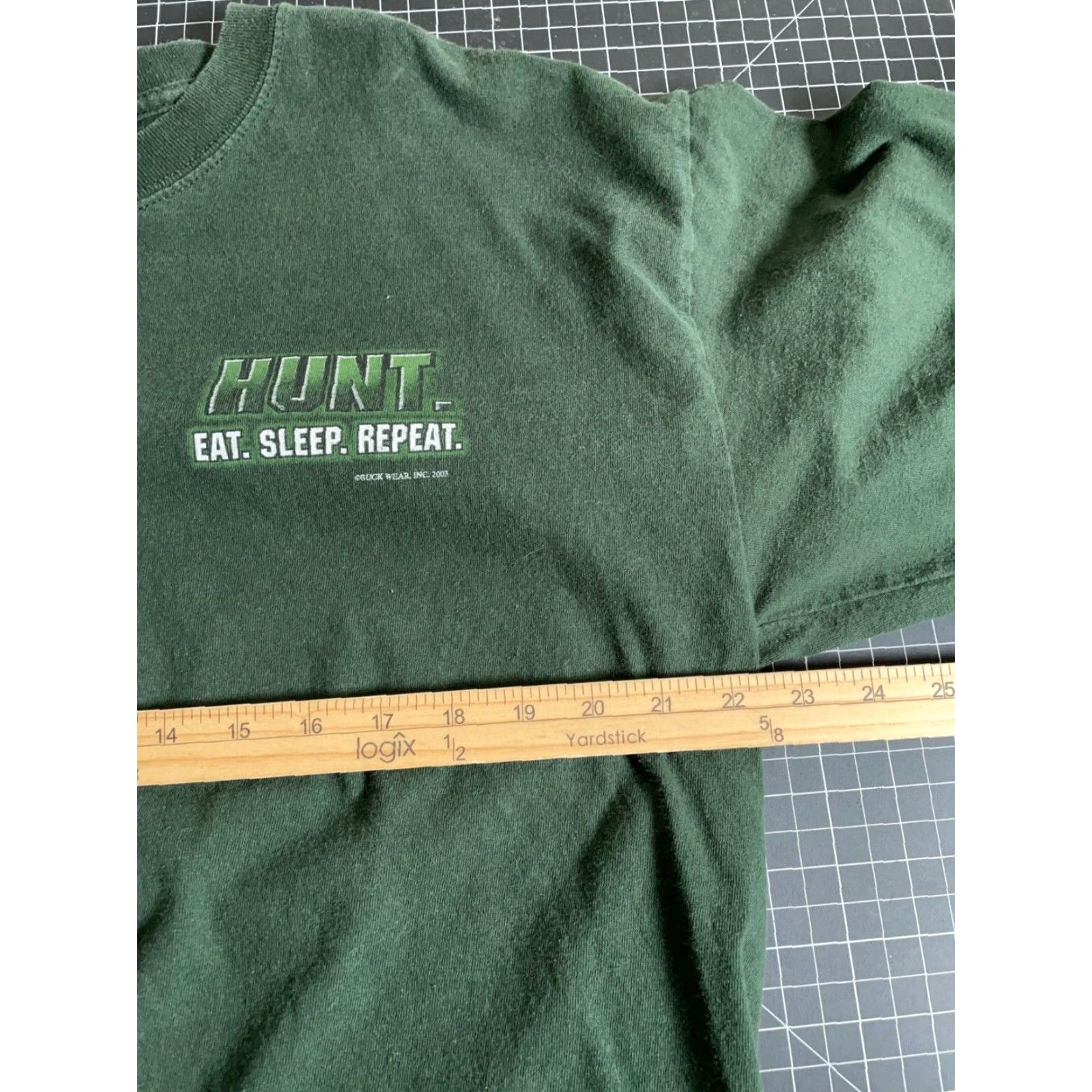 Gildan VINTAGE Gildan Duck Hunting T-Shirt Adult XL Dark Green Double-Sided Graphic Print 2003 Mens Size US XL / EU 56 / 4 - 5 Thumbnail