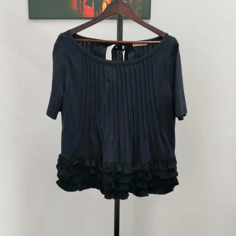 Marni Marni Summer Black Cotton Short Sleeve T-Shirt 0089 Size L / US 10 / IT 46 - 1 Thumbnail