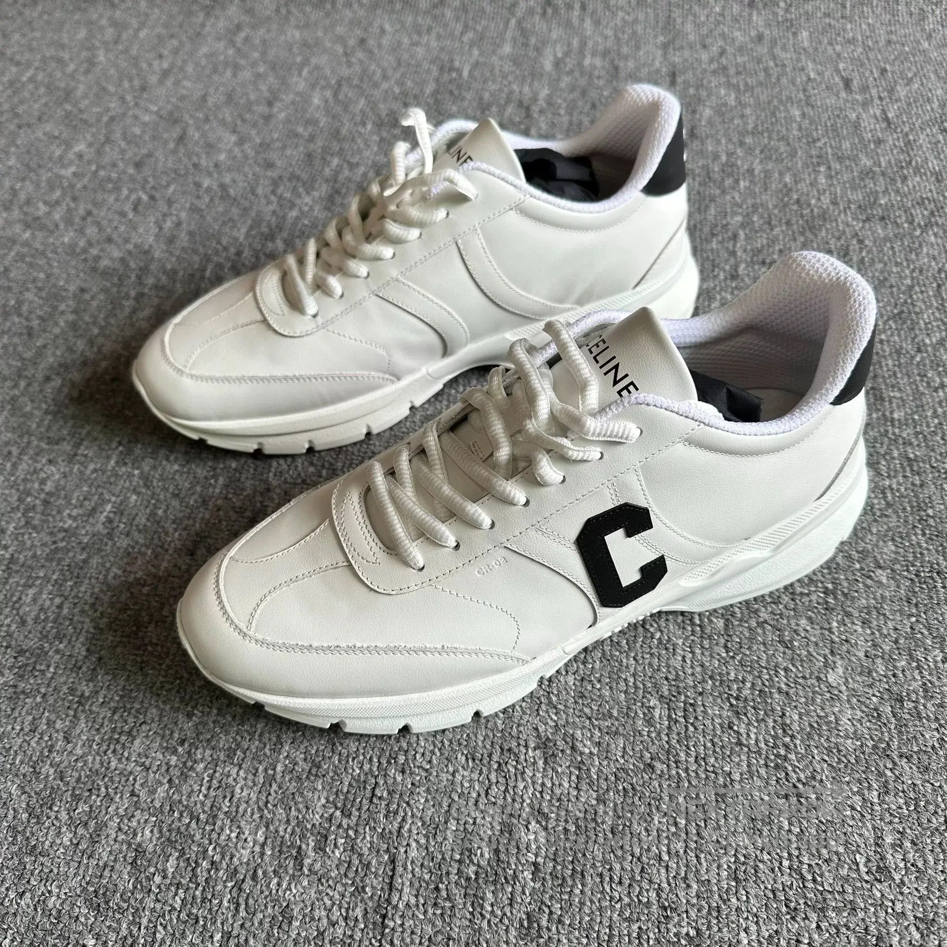 Celine Celine Triomphe C White Casual Sneakers. Size US 8 / EU 41 - 1 Thumbnail