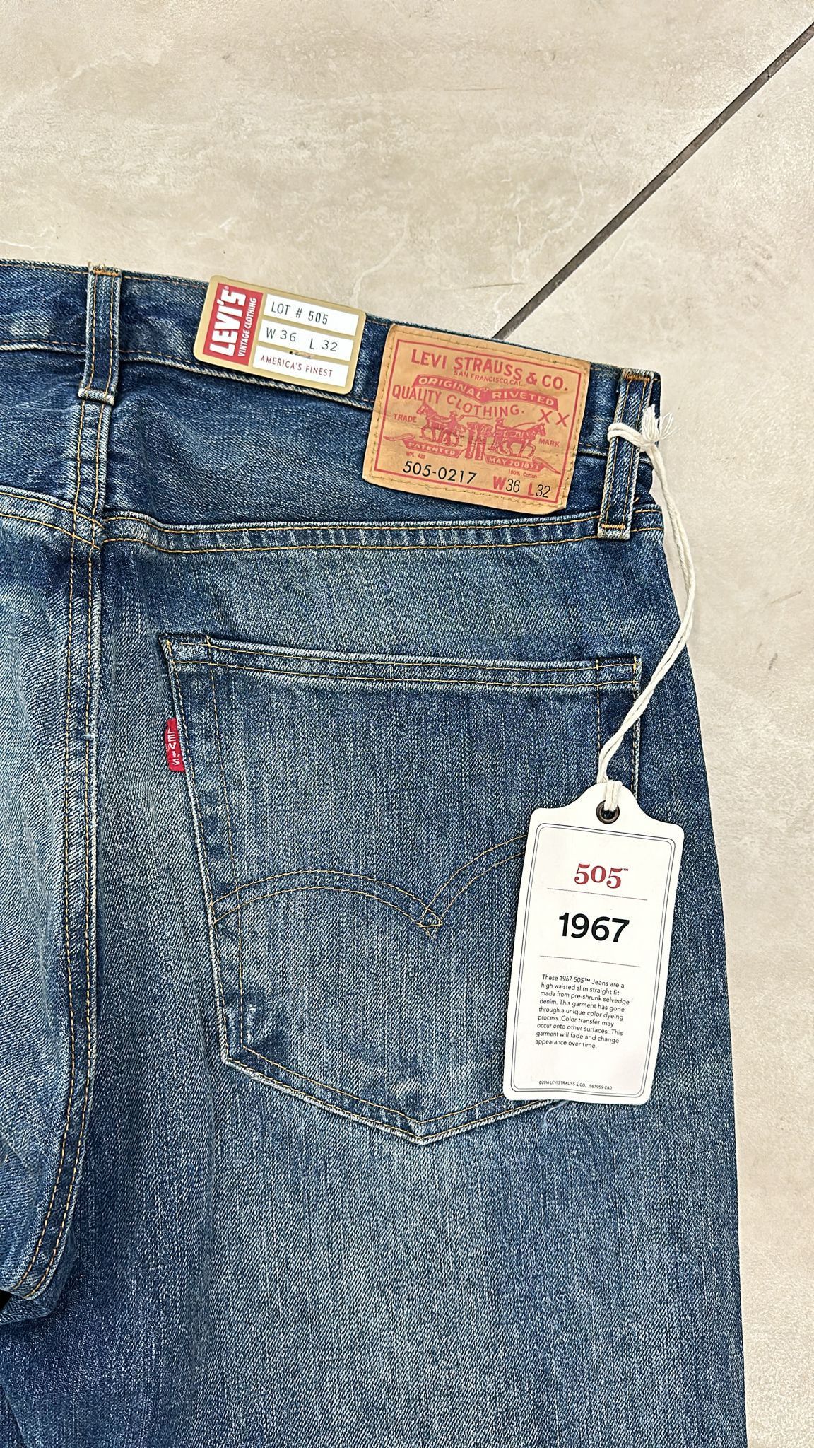 Levi's Vintage Clothing LVC Levi's Vintage Clothing 1967 505-0217 Selvedge Jeans Size US 36 / EU 52 - 6 Thumbnail