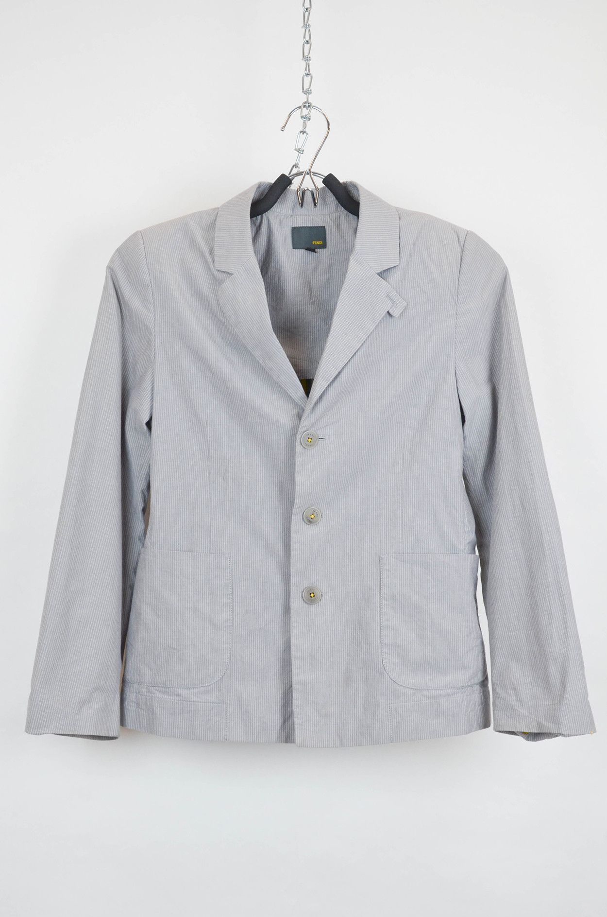 Fendi Kids Striped Cotton Blazer – Size 10A – Made in Italy
