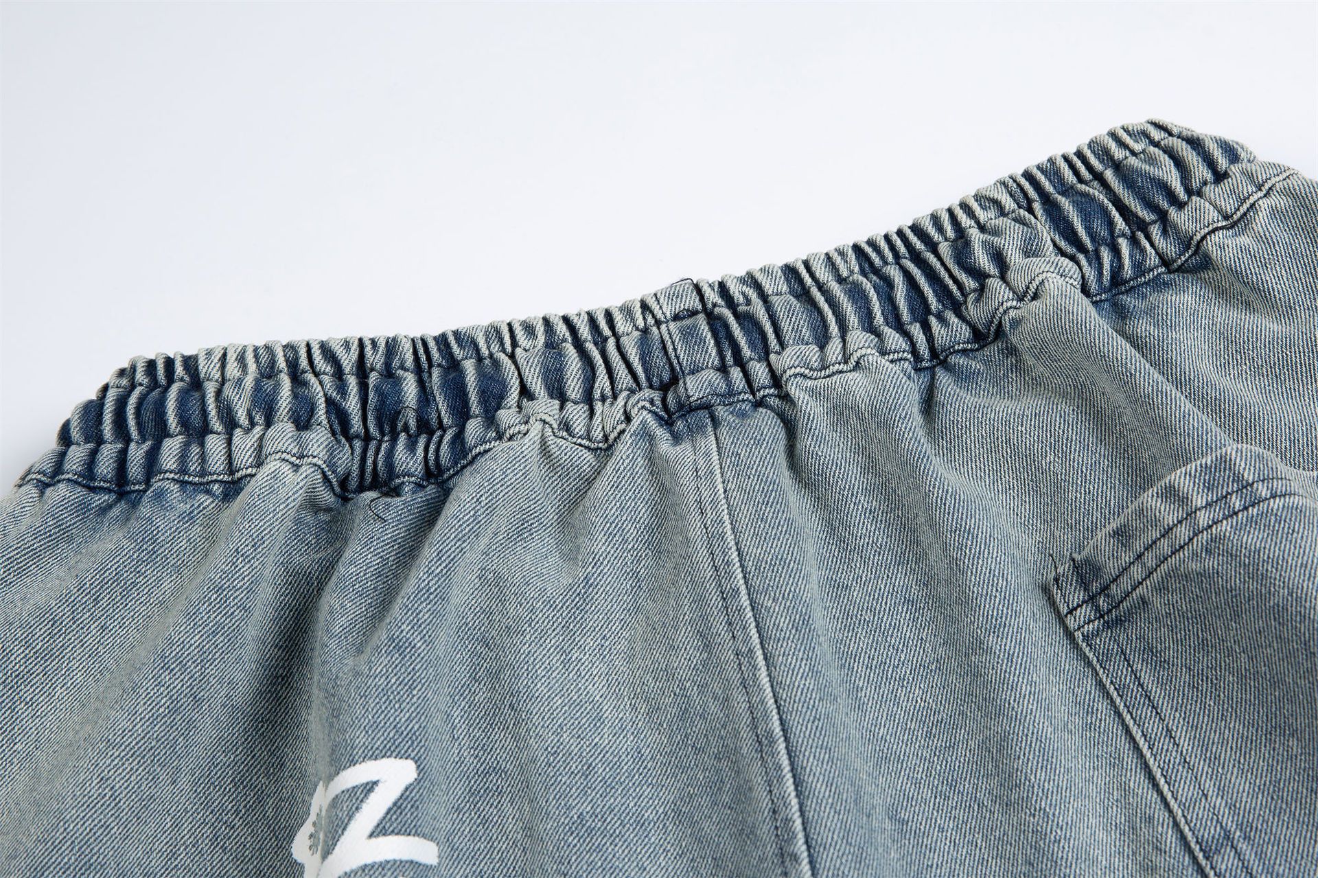 Japanese Brand × Vintage Fashion casual trendy casual letter print denim shorts Size US 32 / EU 48 - 4 Thumbnail