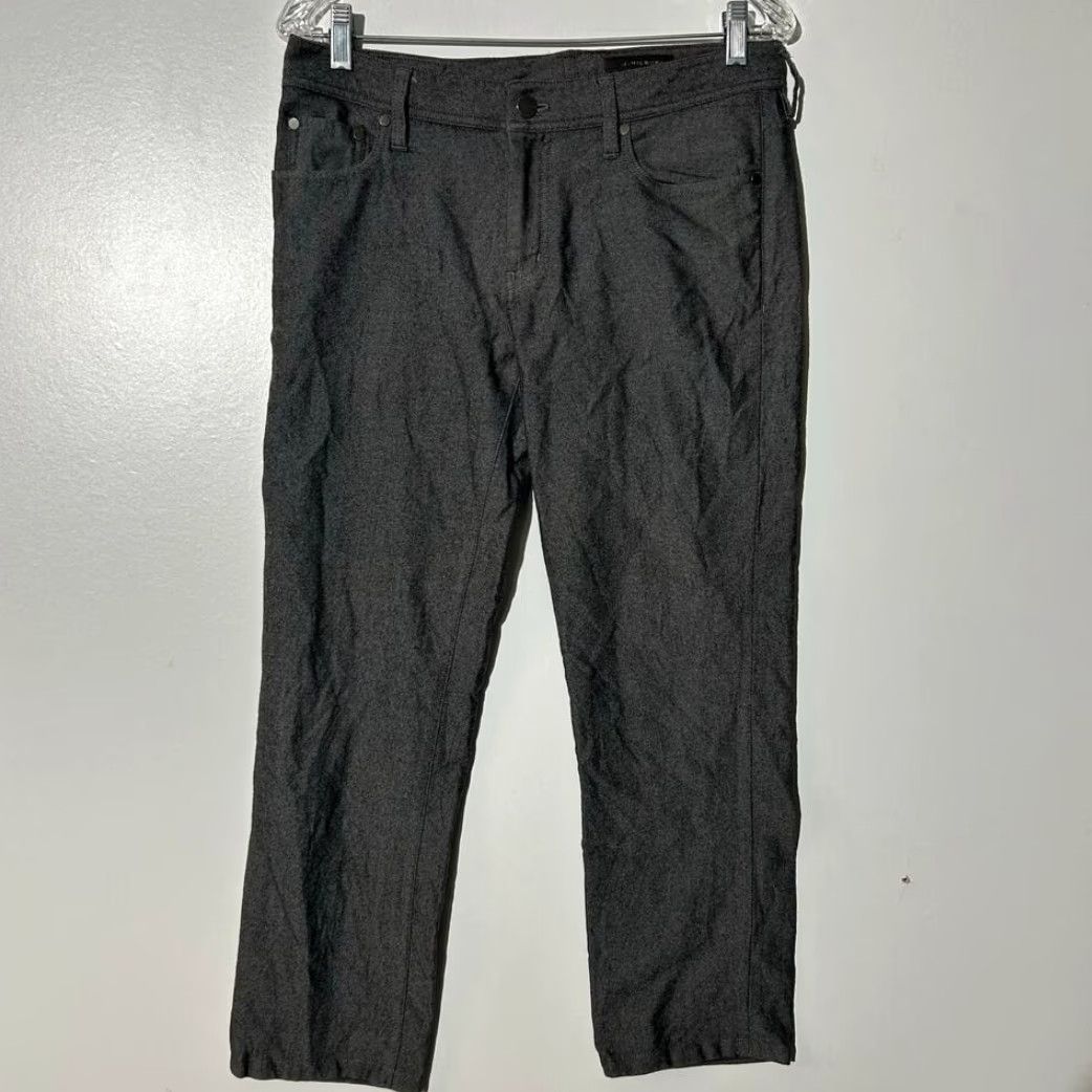 Vintage J. Hilburn Mens Gray Wool 5-Pocket Straight Leg Pants Size 32x27 Size US 32 / EU 48 - 2 Thumbnail