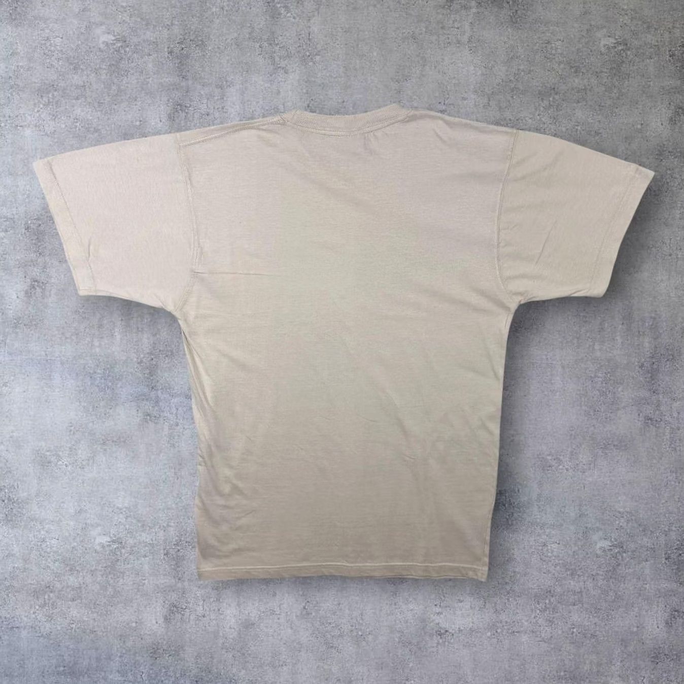 Vintage VINTAGE T-Shirt Men Large Beige Cream Graphic Slogan Chocolate Makes Your Clothes Shrink Size US L / EU 52-54 / 3 - 2 Thumbnail