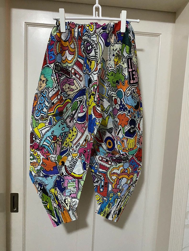 Issey Miyake issey miyake size:3 Graffiti chicken leg pants Size 42" / US 20 - 3 Thumbnail