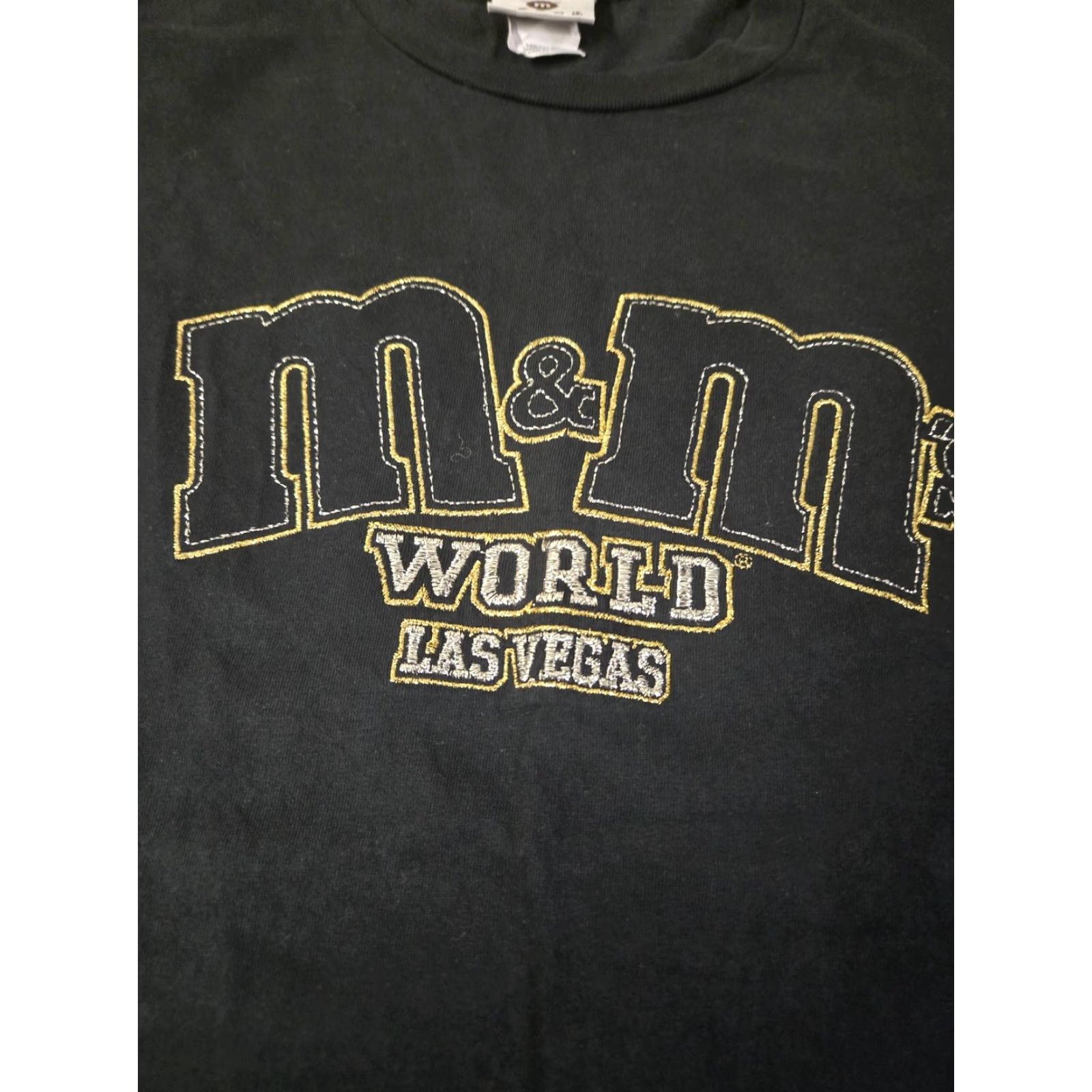 Vintage M&Ms World Las Vegas Shirt Mens Medium Black Graphic Tee Candy Made USA Souvenir Size US M / EU 48-50 / 2 - 2 Thumbnail