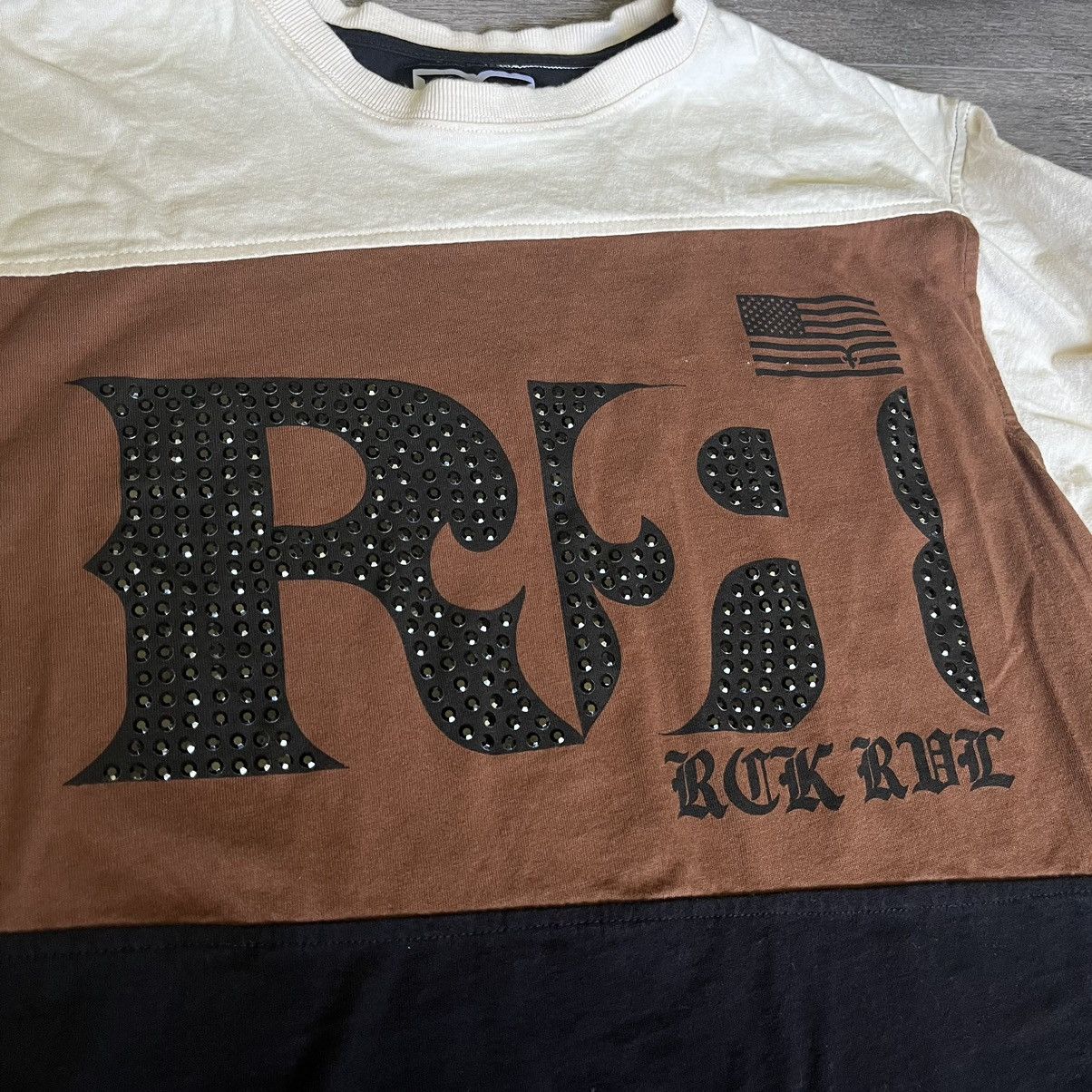 Rock Revival Vintage 2000s Rock Revival Rhodes Studded Longsleeve T Shirt Size US L / EU 52-54 / 3 - 2 Thumbnail