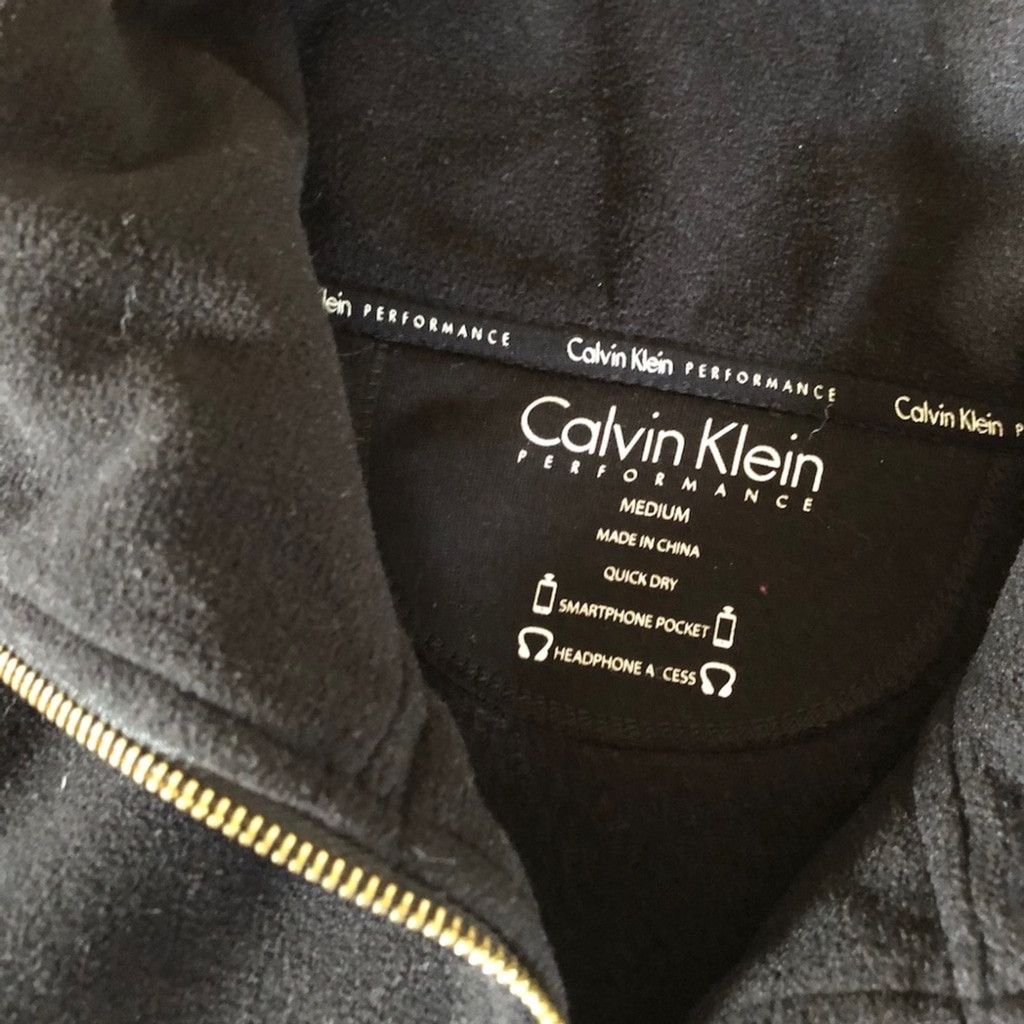 Calvin Klein Black fleece jacket by Calvin Klein medium Size M / US 6-8 / IT 42-44 - 3 Thumbnail