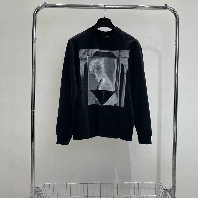 Givenchy Givenchy Chest Printed Logo Portrait Black Hoodie YY Size US M / EU 48-50 / 2 - 1 Thumbnail