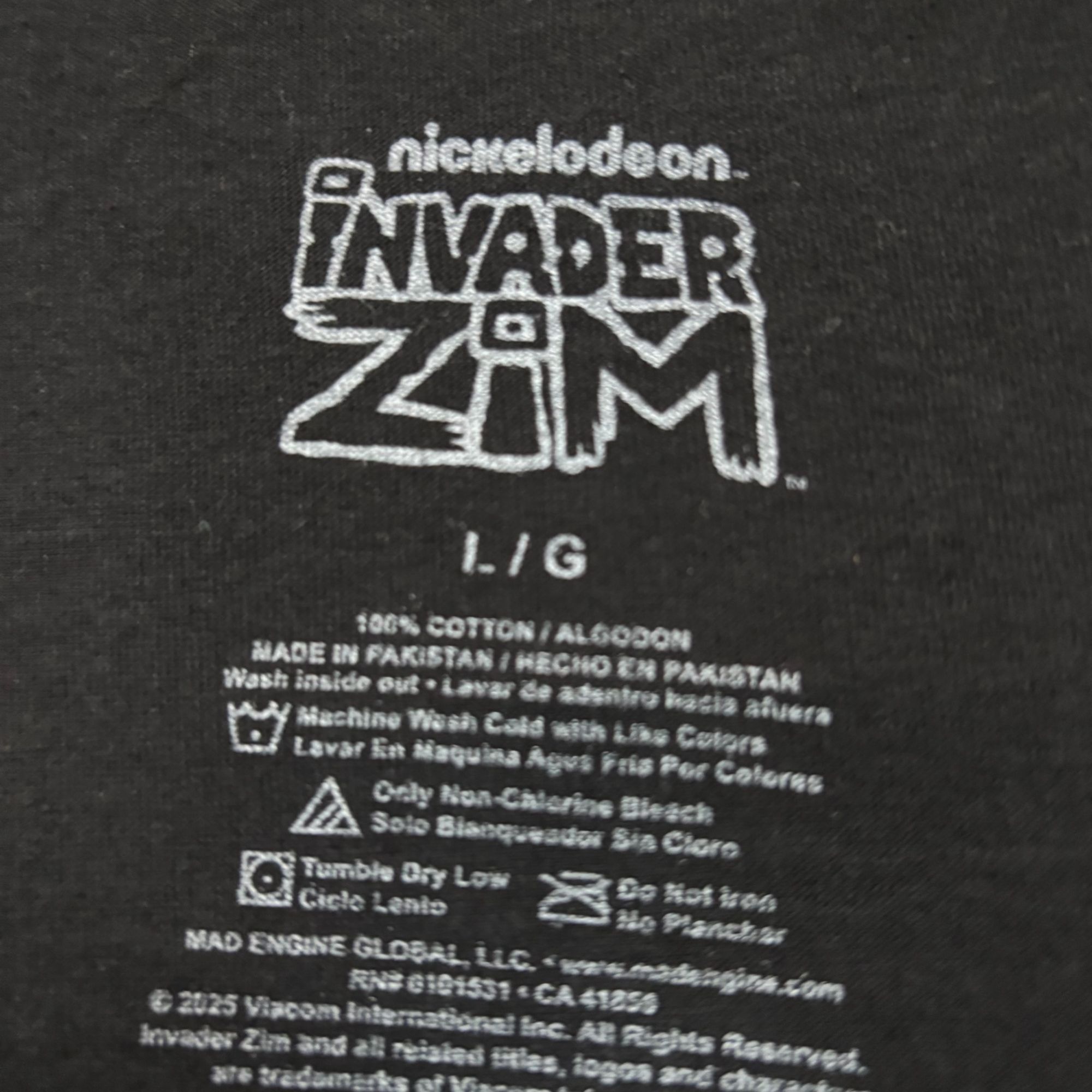 Nickelodeon Nickelodeon Invader Zim Gir Cartoon Poster Tee L Size US L / EU 52-54 / 3 - 4 Thumbnail
