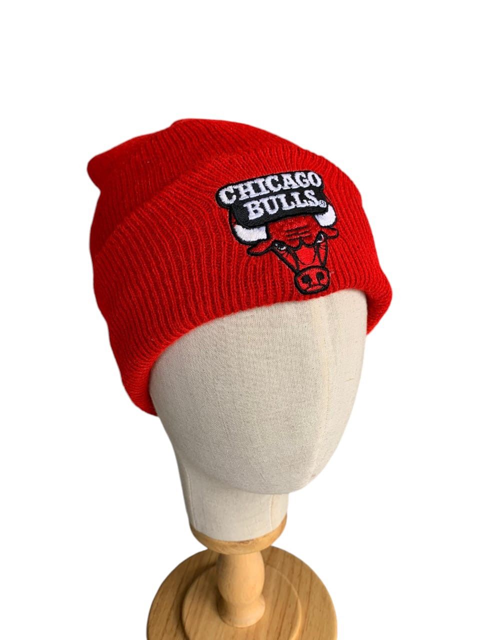 NBA × Vintage Vintage NBA Chicago Bulls Faded Colour beanie Hats Size ONE SIZE - 2 Thumbnail
