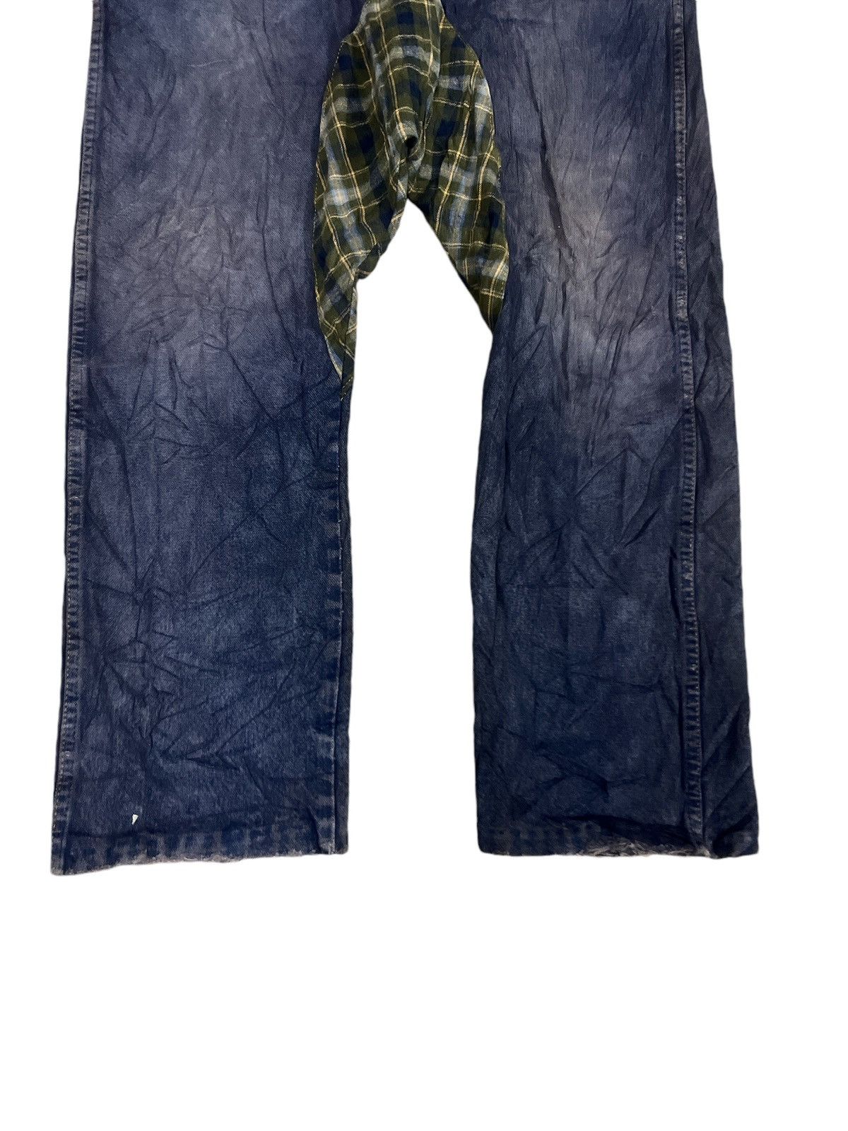 Hysteric Glamour × Vintage × Wrangler WRANGLER DOUBLE TONE DISTRESSED DENIM PANT Size US 34 / EU 50 - 3 Thumbnail
