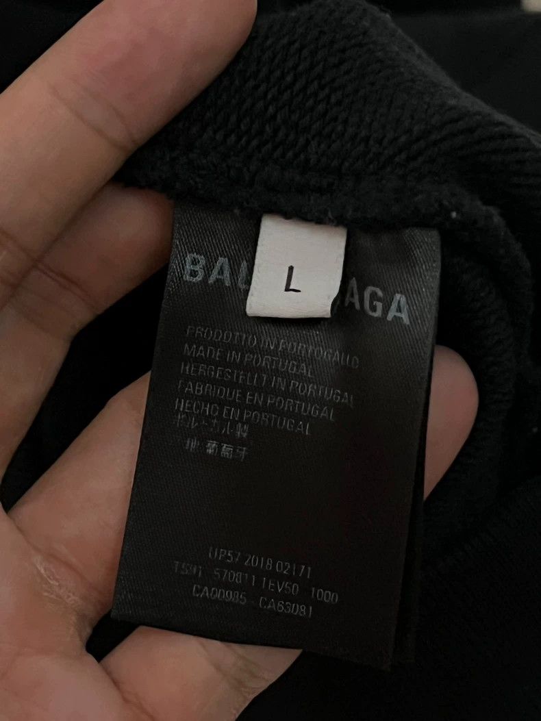 Balenciaga Balenciaga Black rainbow wheat embroidery logo hooded swea Size US L / EU 52-54 / 3 - 3 Thumbnail