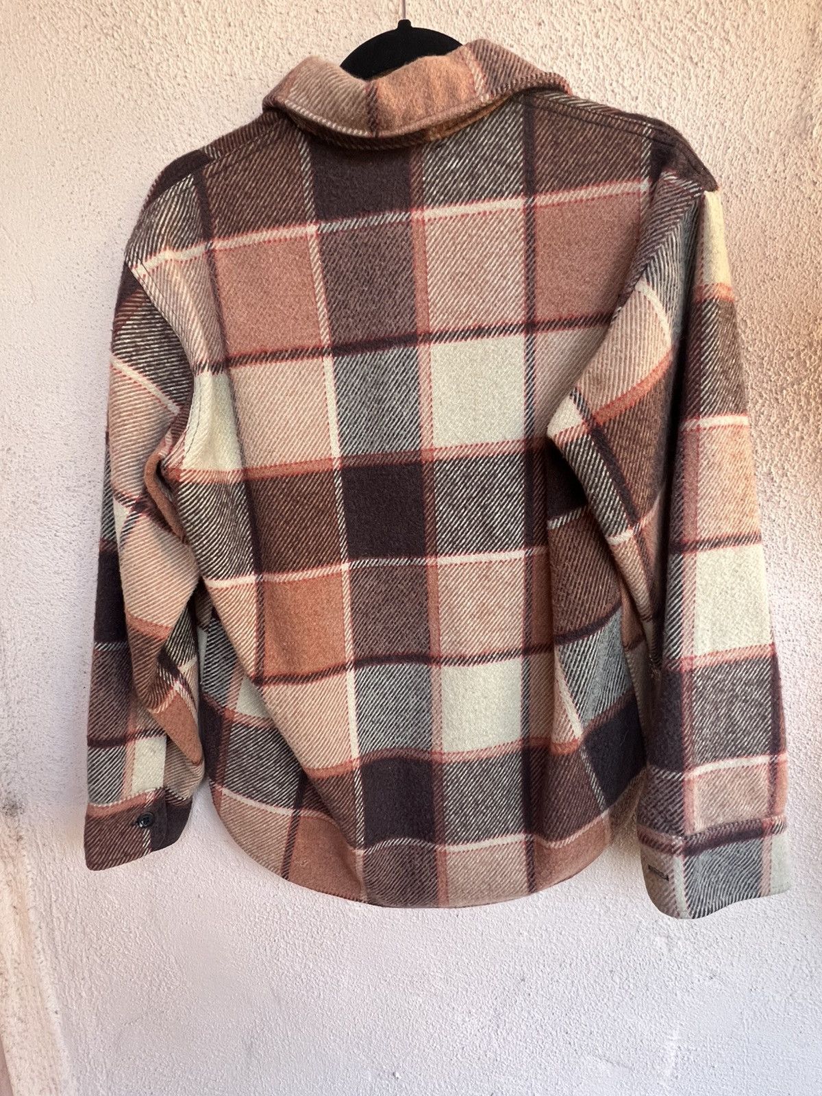 JCPenney Vintage70s rust plaid thick flannel jacket / shirt Med Size US M / EU 48-50 / 2 - 2 Thumbnail