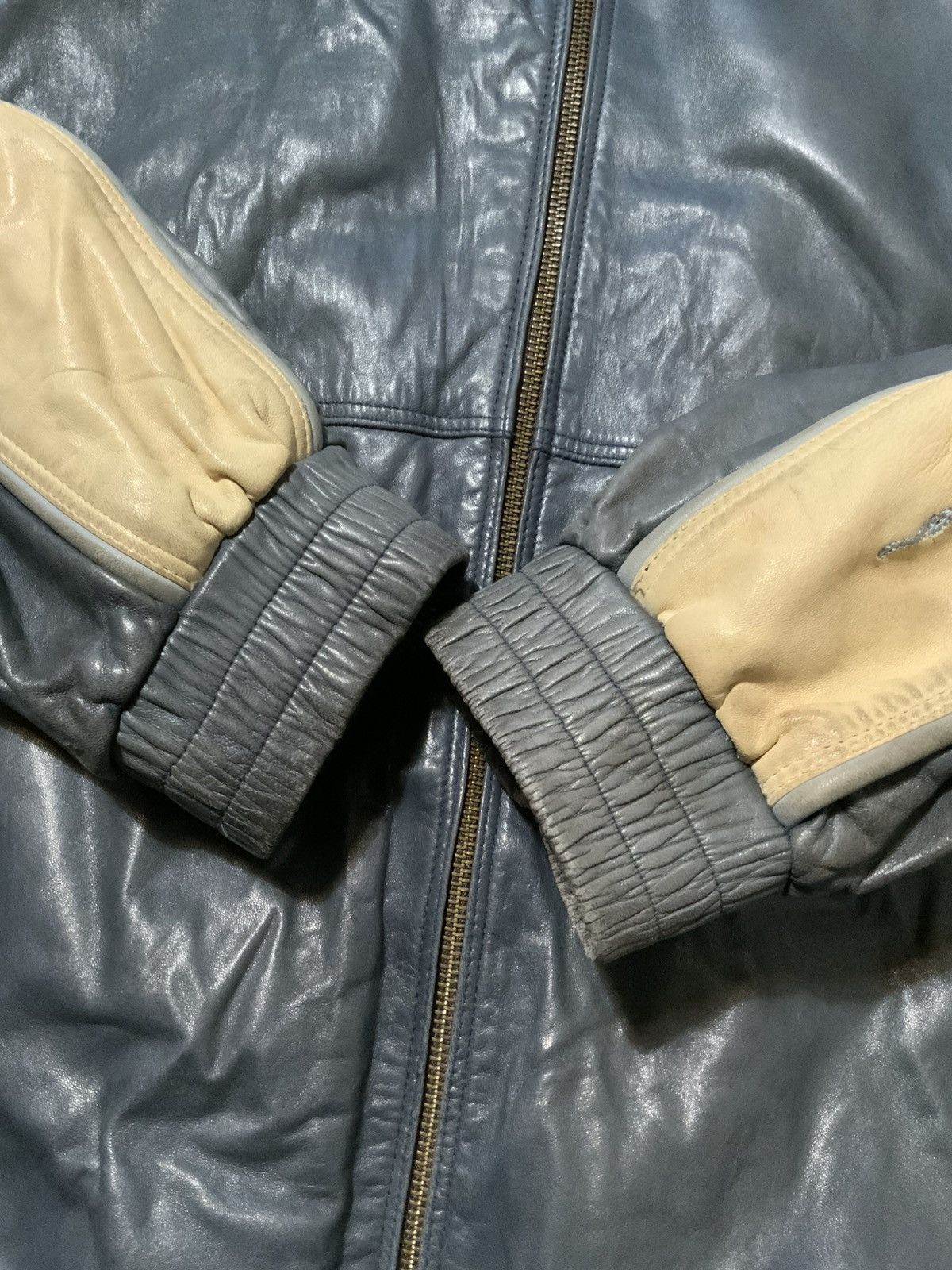 Marc Buchanan Vintage 90s Marc Buchanan Racer Motorcycle Leather Jacket Size US XL / EU 56 / 4 - 5 Thumbnail