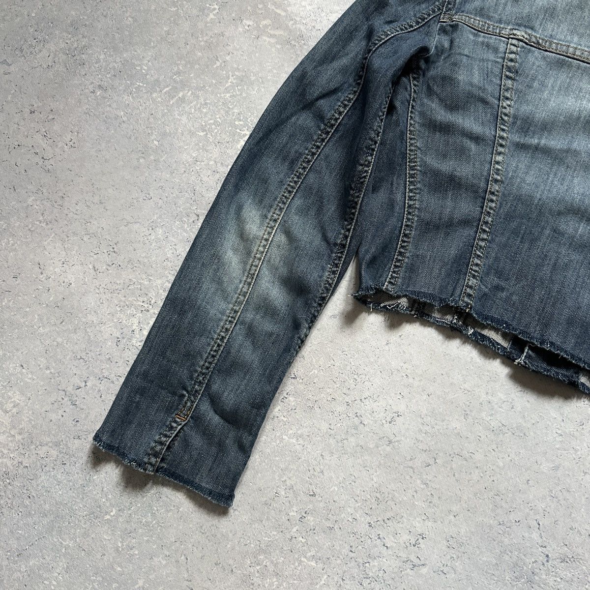 Dolce & Gabbana Vintage Y2K Dolce Gabbana Cropped Denim Jacket Womens XS Size XS / US 0-2 / IT 36-38 - 11 Thumbnail