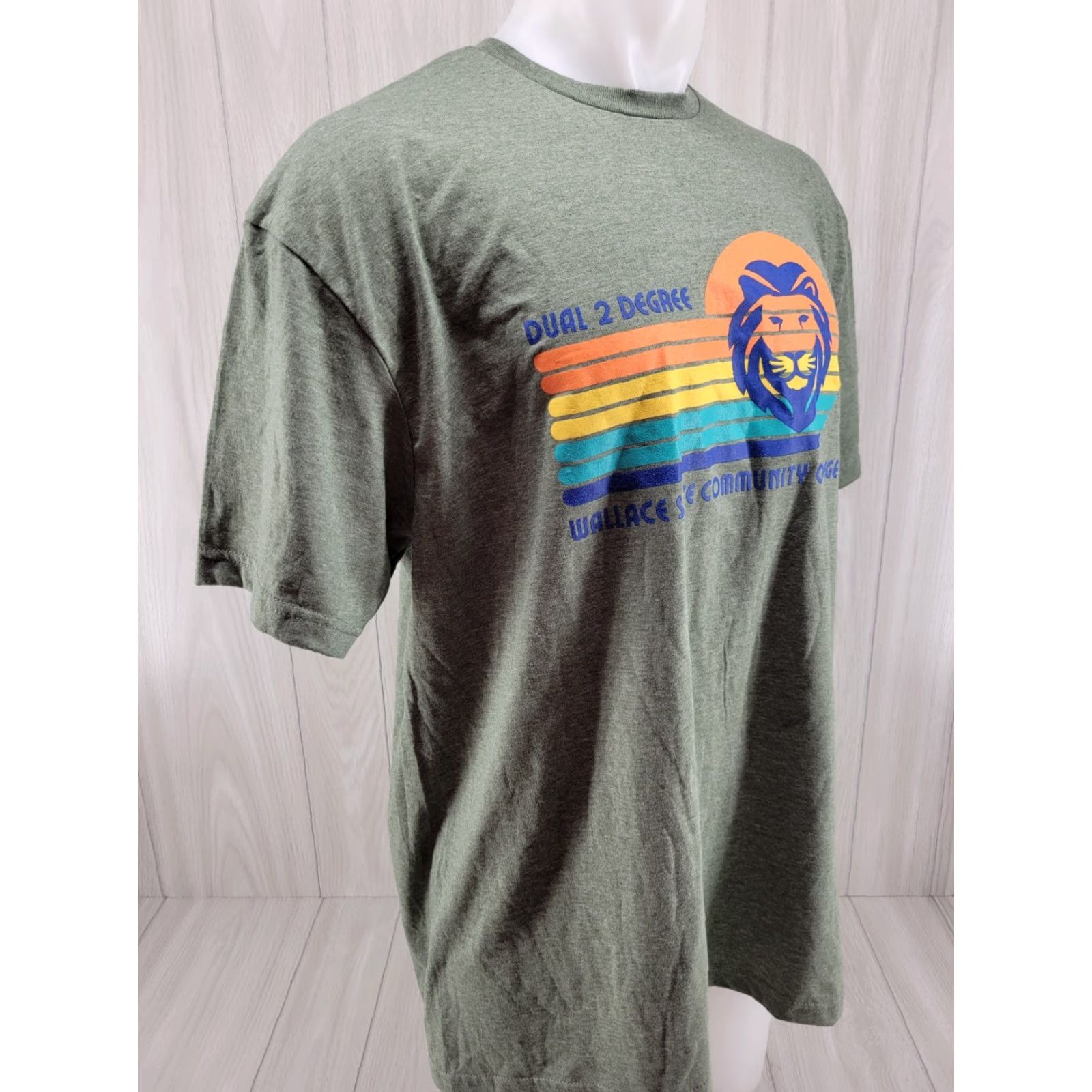 Gildan VINTAGE Wallace State Community College Shirt Mens XL Green Gildan Ultra Cotton Short Sleeve Crew Neck Size US XL / EU 56 / 4 - 5 Thumbnail