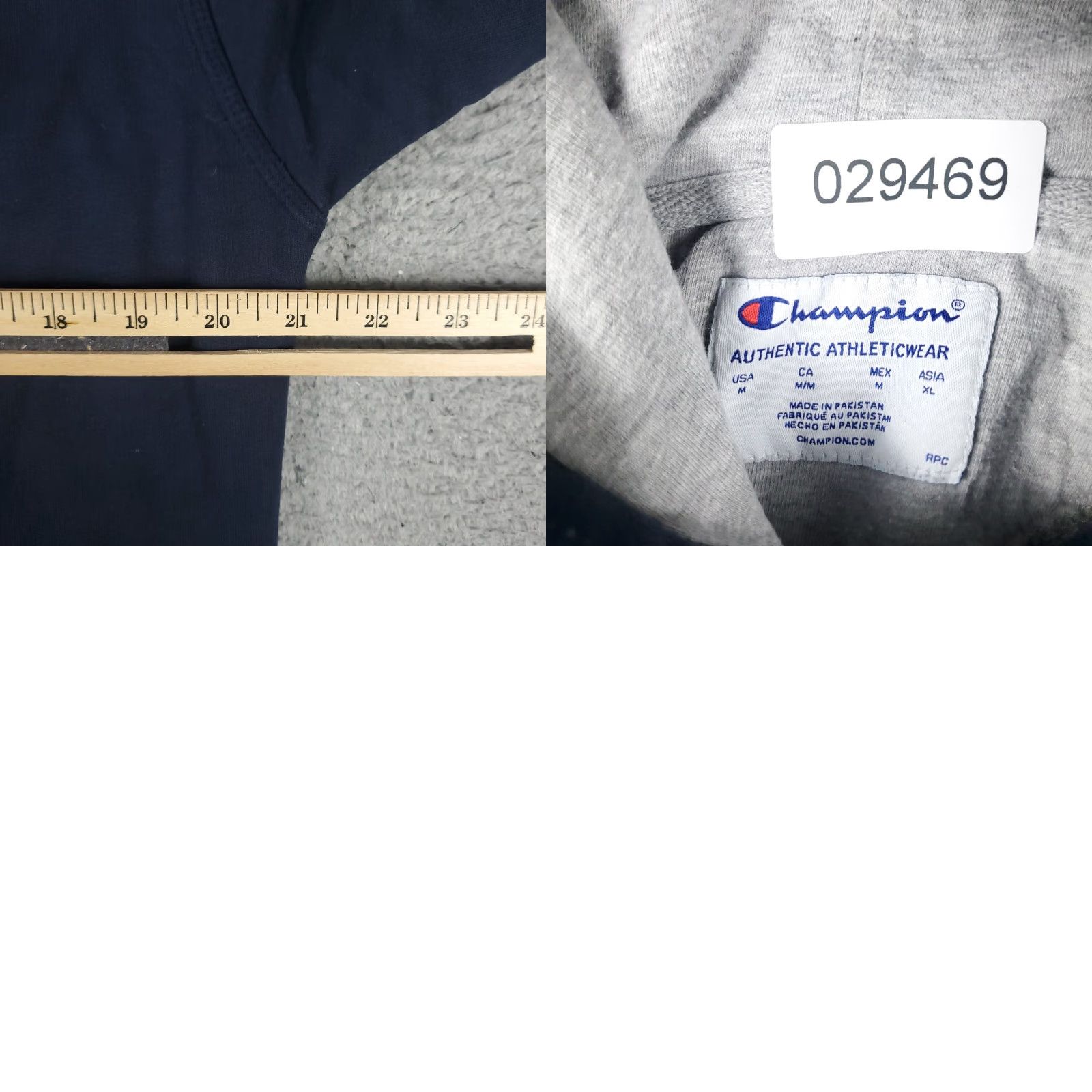 Champion Champion Hoodie Mens Medium Blue Pullover Casual Sweatshirt Mock Neck Size US M / EU 48-50 / 2 - 8 Thumbnail