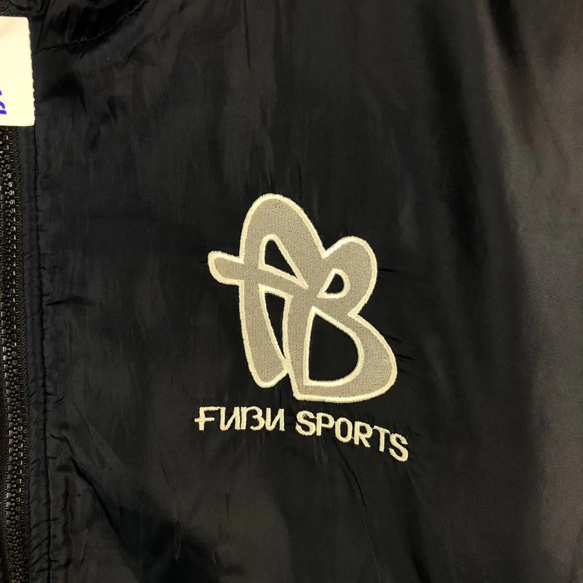 Fubu Fubu Sports Dark blue Hoodie windbreaker #A2369 Size US XL / EU 56 / 4 - 13 Thumbnail