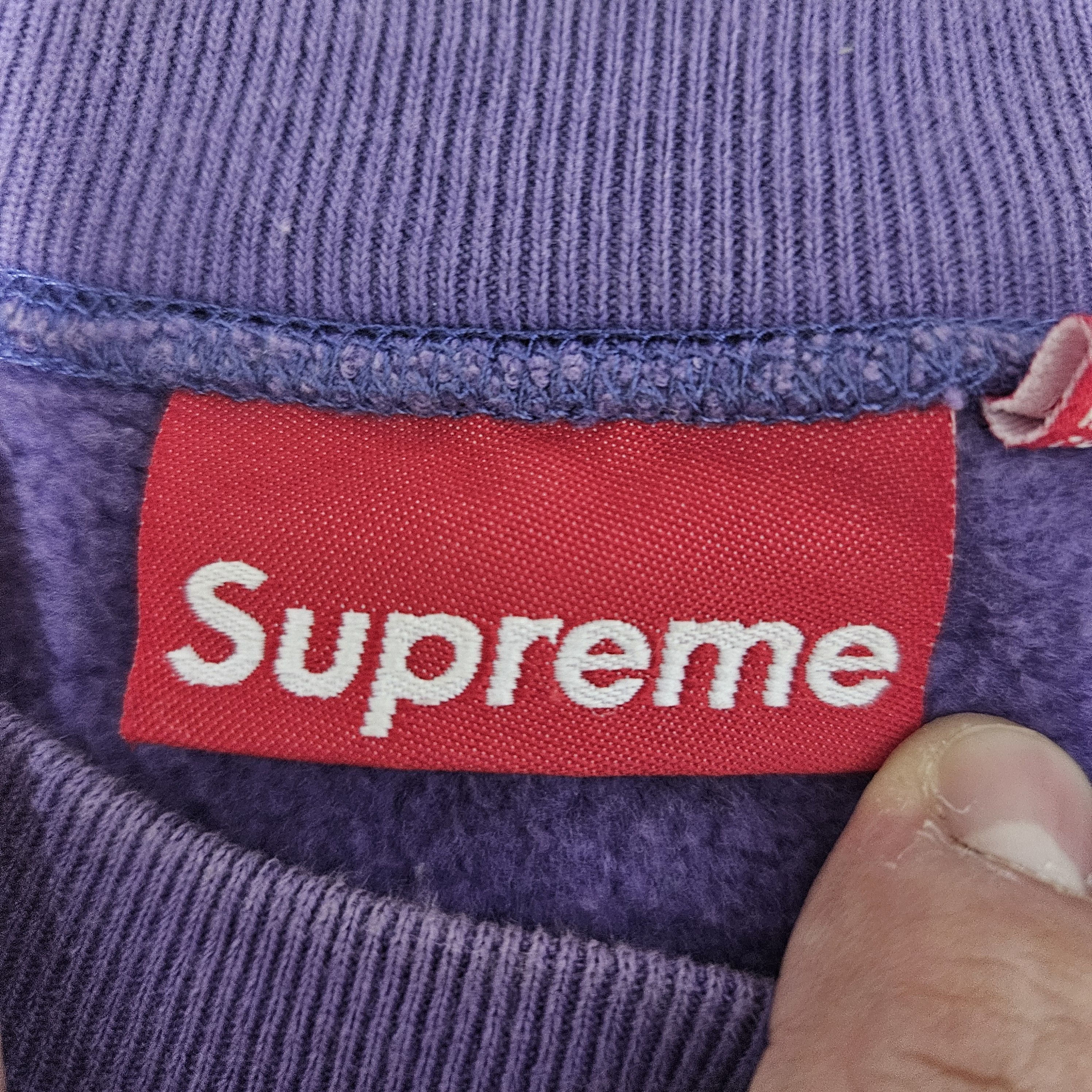 Supreme SUPREME 2006 Teal on Puple Box Logo Crewneck Sweatshirt Size US XL / EU 56 / 4 - 3 Thumbnail