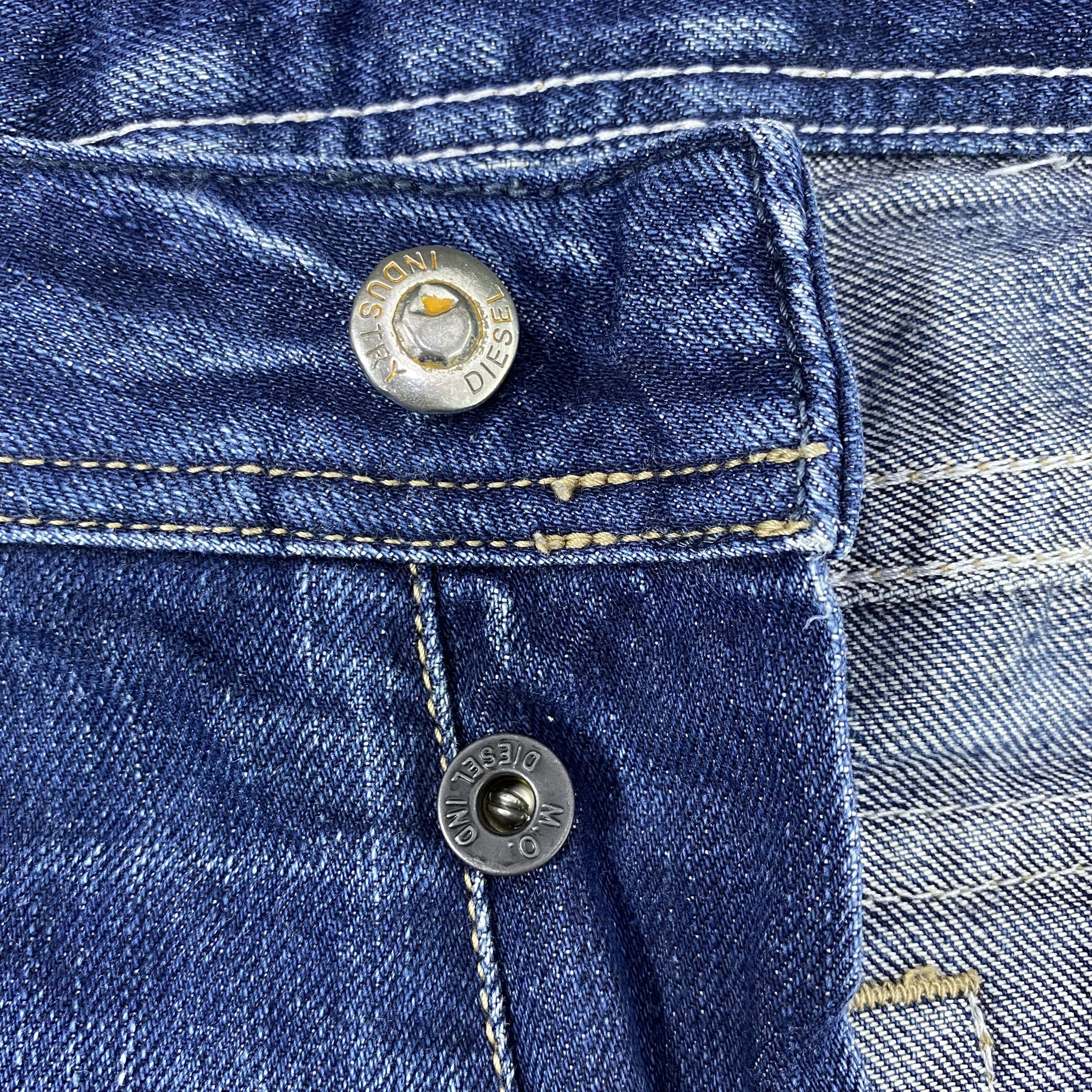 Diesel Diesel Distressed Blue Wash Jeans-J1168 Size US 33 - 9 Thumbnail