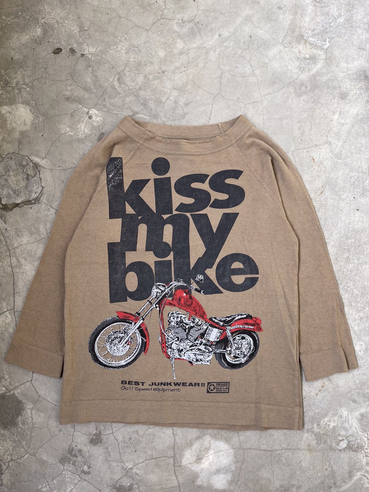 Hysteric Glamour × KMRii × Le Grande Bleu (L.G.B.) Rna inc Kiss My Bike Raglan Tee Size XS / US 0-2 / IT 36-38 - 1 Thumbnail