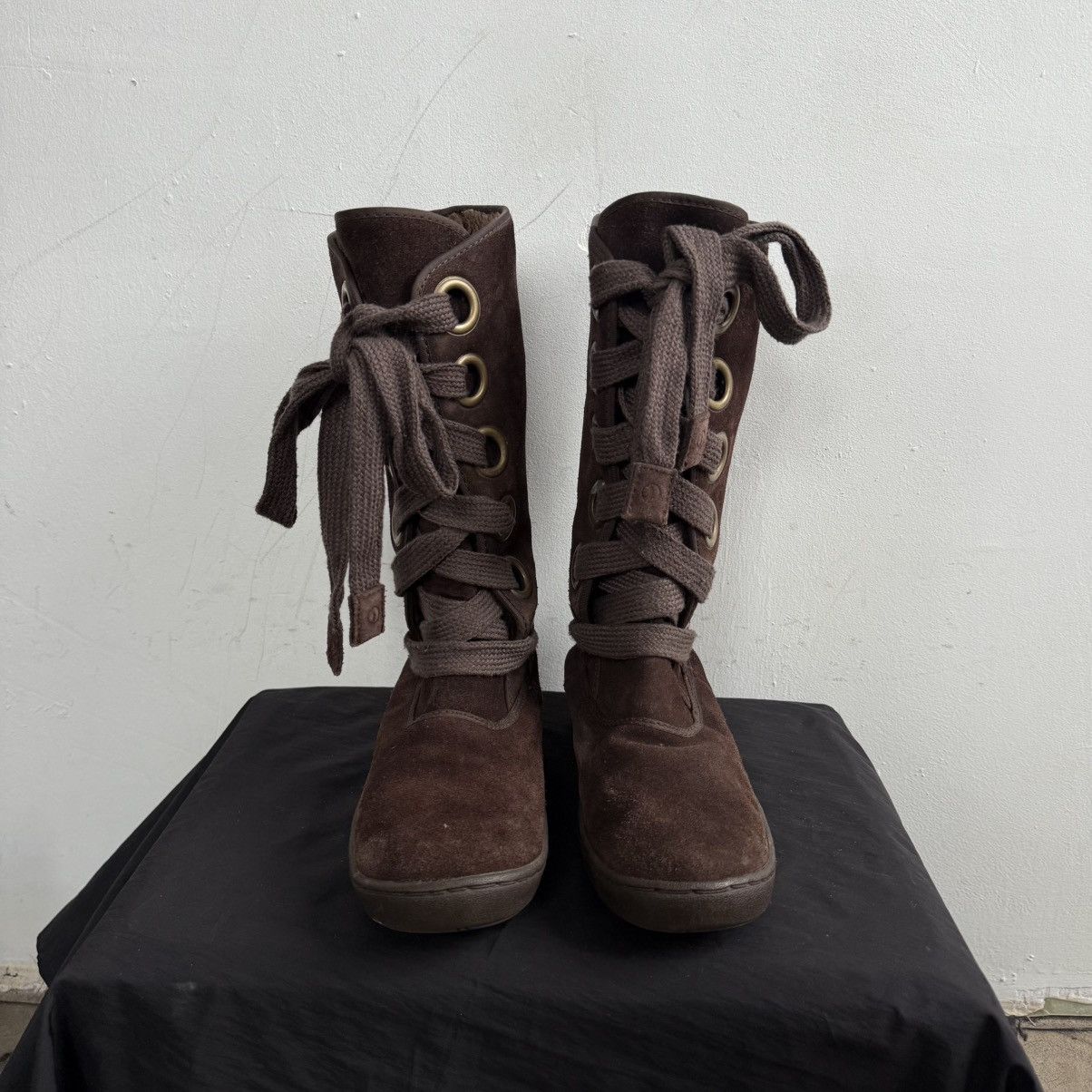 Japanese Brand Vintage Bjorn Borg Suede Brown Lace Up Boots Size US 9 / IT 39 - 5 Thumbnail