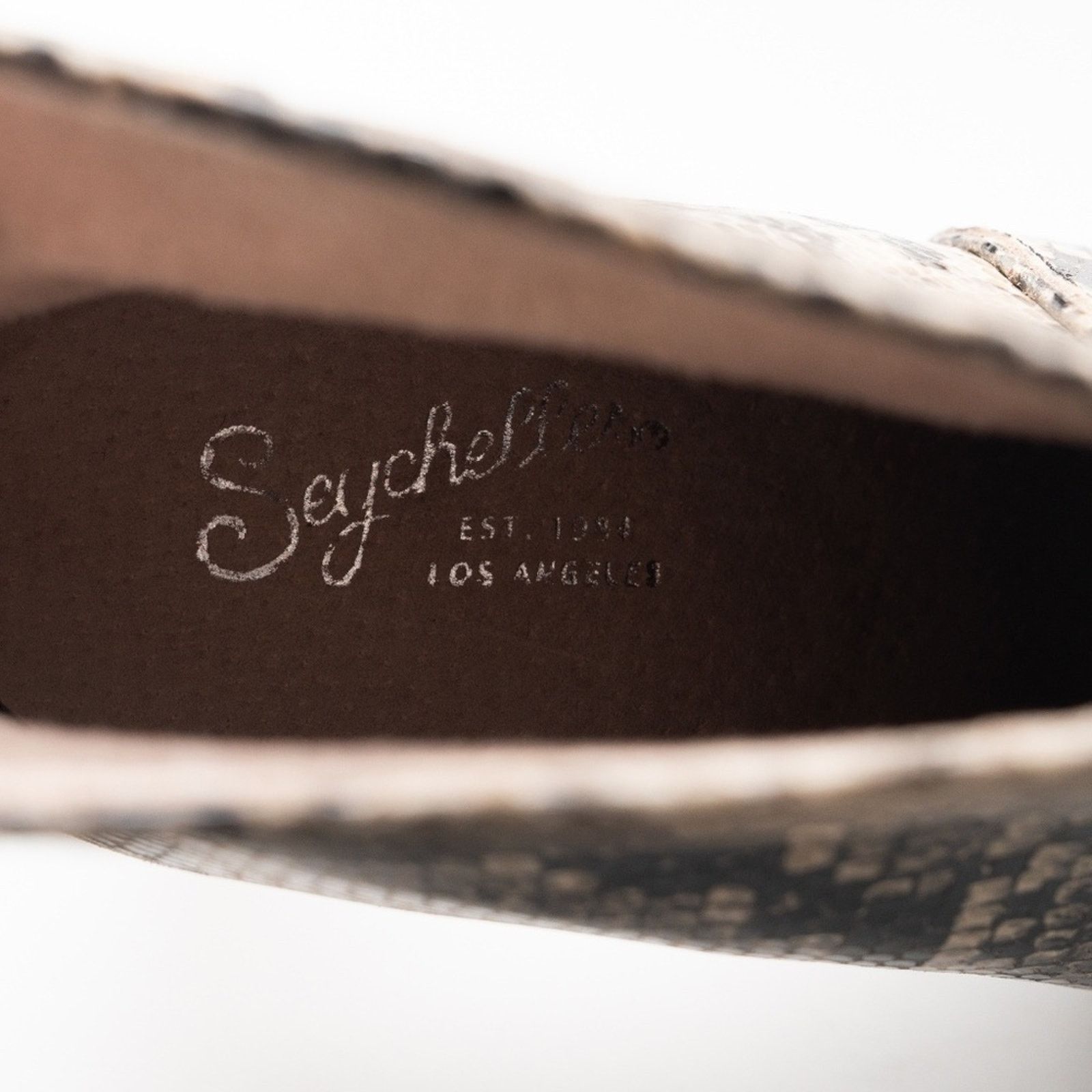 Seychelles Seychelles. New! Snake Heeled Ankle Boots. Size US 7 / IT 37 - 8 Thumbnail