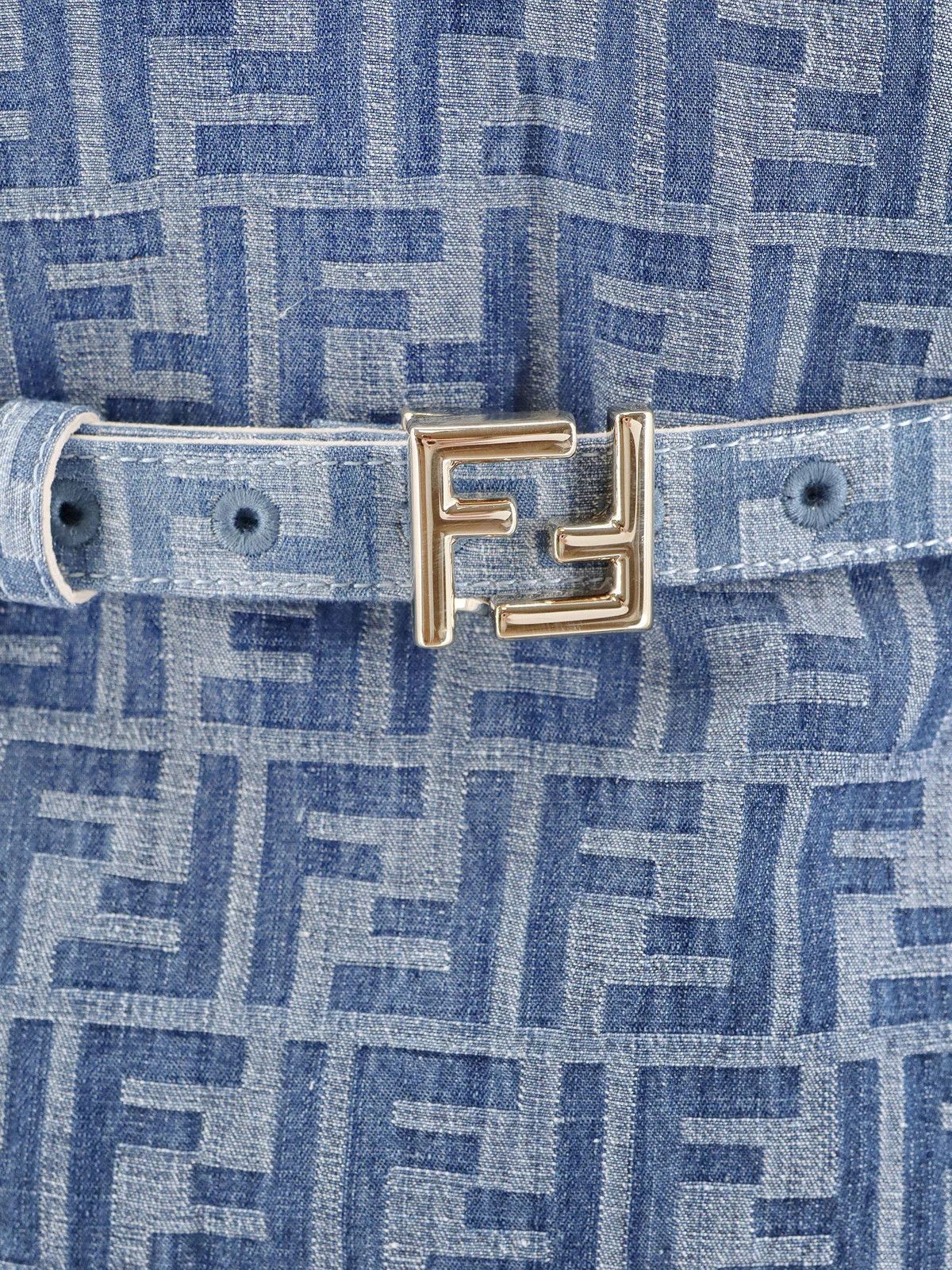 Fendi o1s1wg110526 Dress in Blue Size XL / US 12-14 / IT 48-50 - 3 Thumbnail