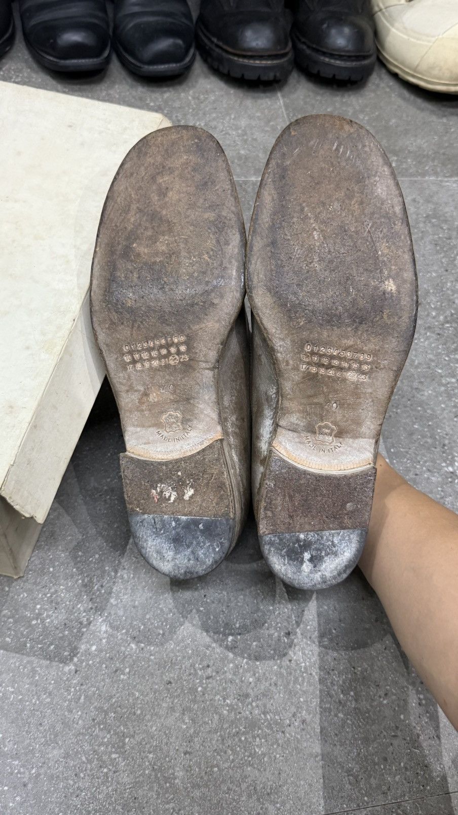 Leather × Maison Margiela maison margiela mold effect leather oxford Size US 8.5 / EU 41-42 - 8 Thumbnail