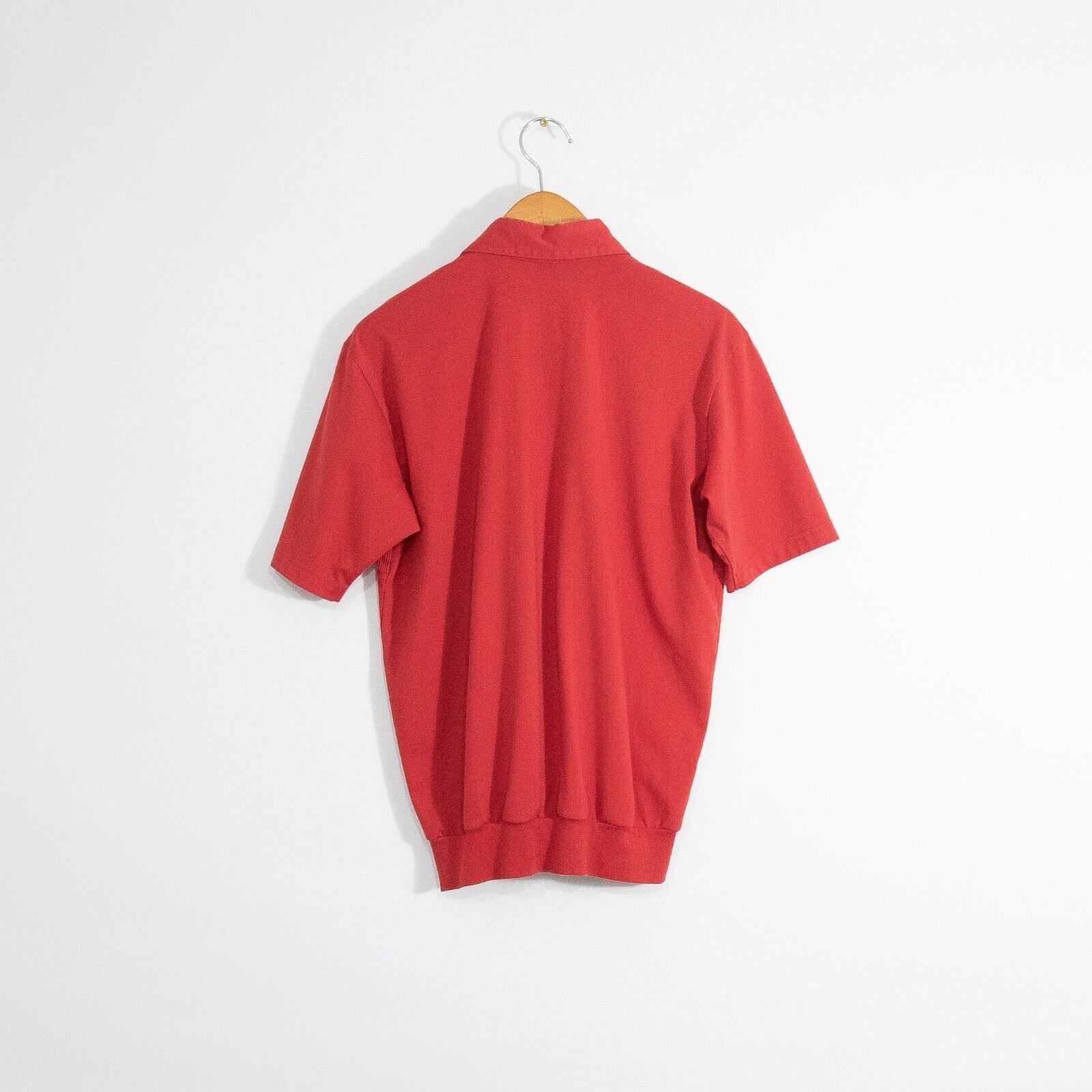 Vintage Vintage Red Polo Shirt Medium - 70s Mod Style Mesh Pocket Size US M / EU 48-50 / 2 - 5 Thumbnail