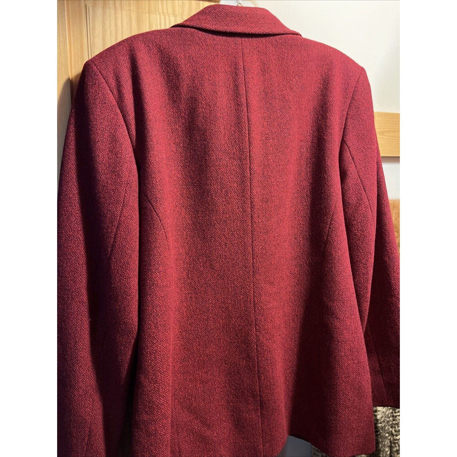 Pendleton Pendleton Women’s Size 12 Red Wool Long Sleeve 5 Button Coat Size XL / US 12-14 / IT 48-50 - 10 Thumbnail