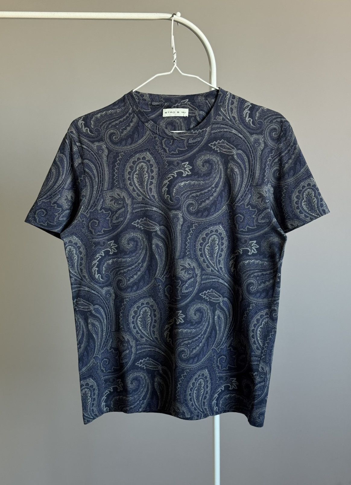 Etro Etro Floral Paisley Grey T-shirt Italy Size US S / EU 44-46 / 1 - 1 Thumbnail