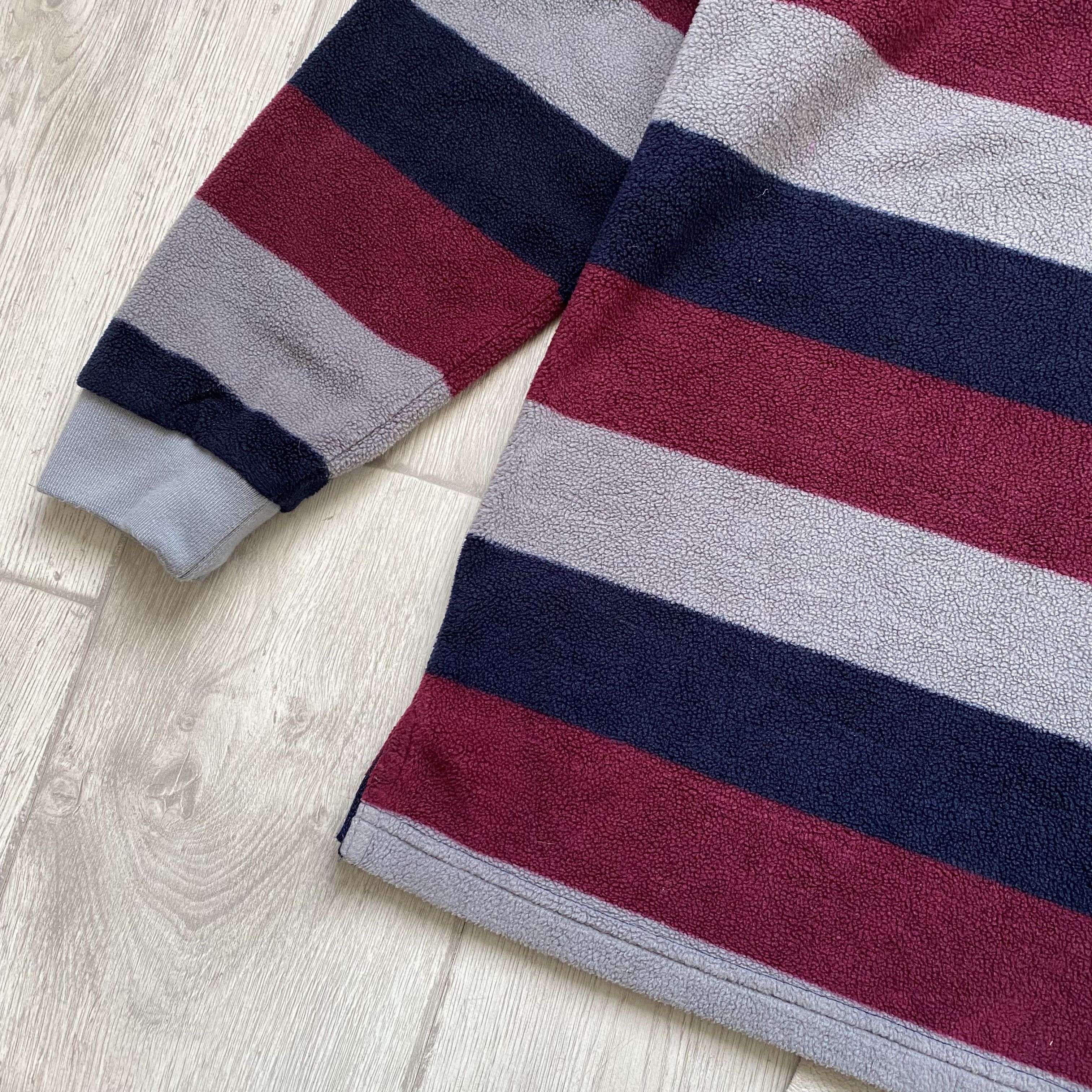 Cotton Traders 🍺 Vintage Guinness Fleece Striped England Rugby Shirt Size US XL / EU 56 / 4 - 5 Thumbnail