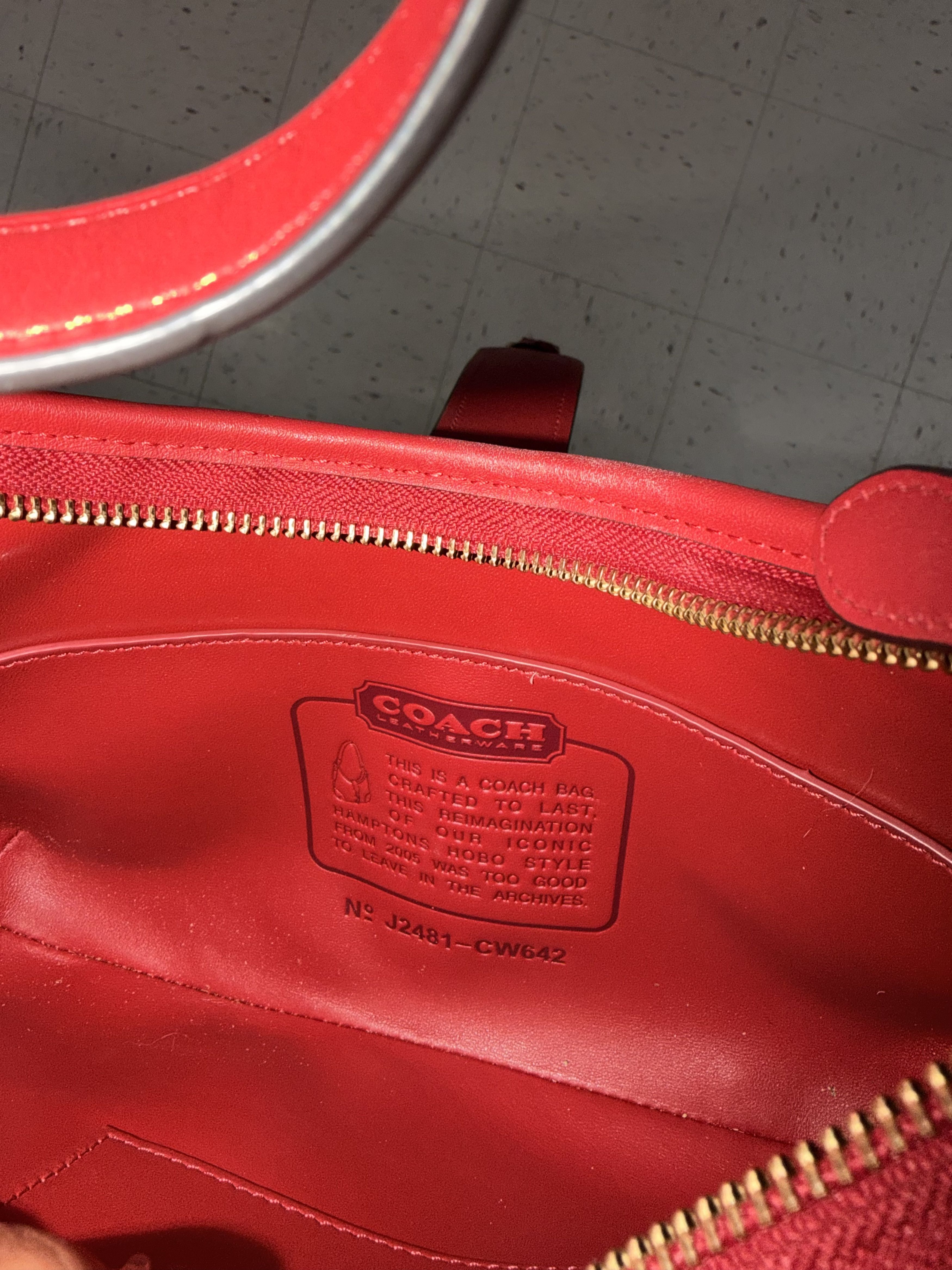 Coach Coach Hampton Hobo Bag in Ruby Red Size ONE SIZE - 4 Thumbnail